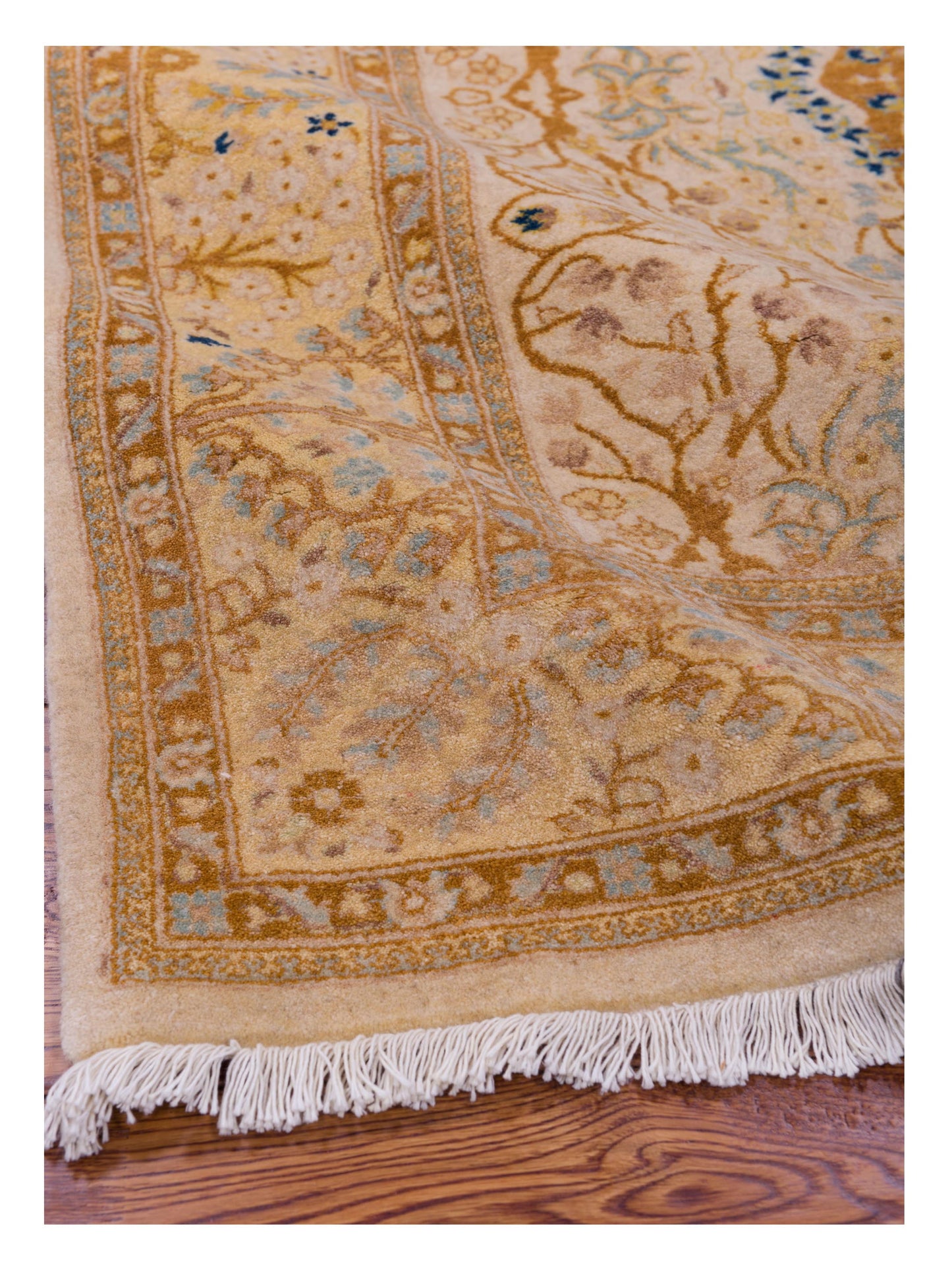 Haji Jalili 111454 Ivory Gold 4.1x6.3 Hand Knotted Rug