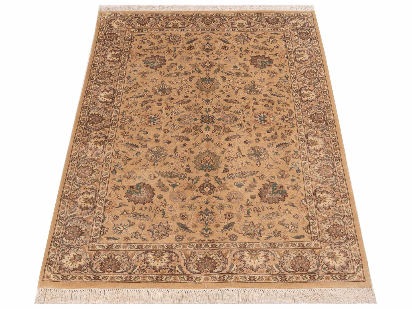Haji Jalili 111455 Cream 4.2x6.3 Hand Knotted Rug