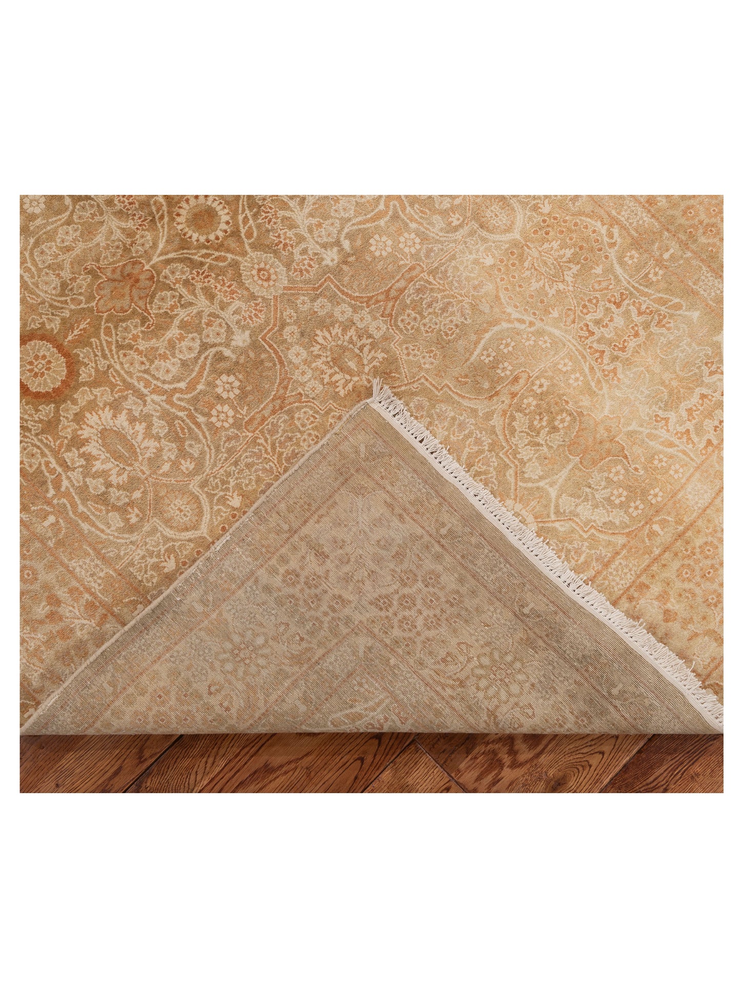 Haji Jalili 111456 Green Gold 4.2x6.4 Hand Knotted Rug