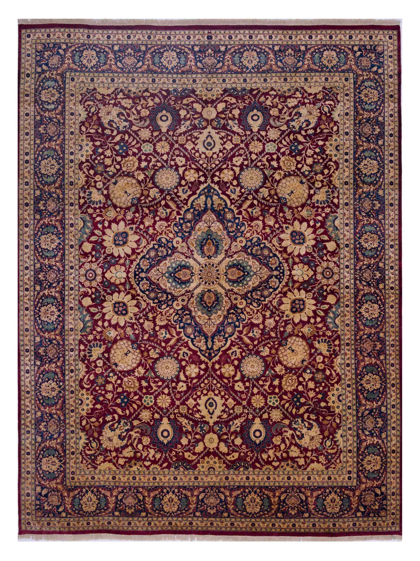 Rajpur Haji Jalili Burgundy Navy Contemporary