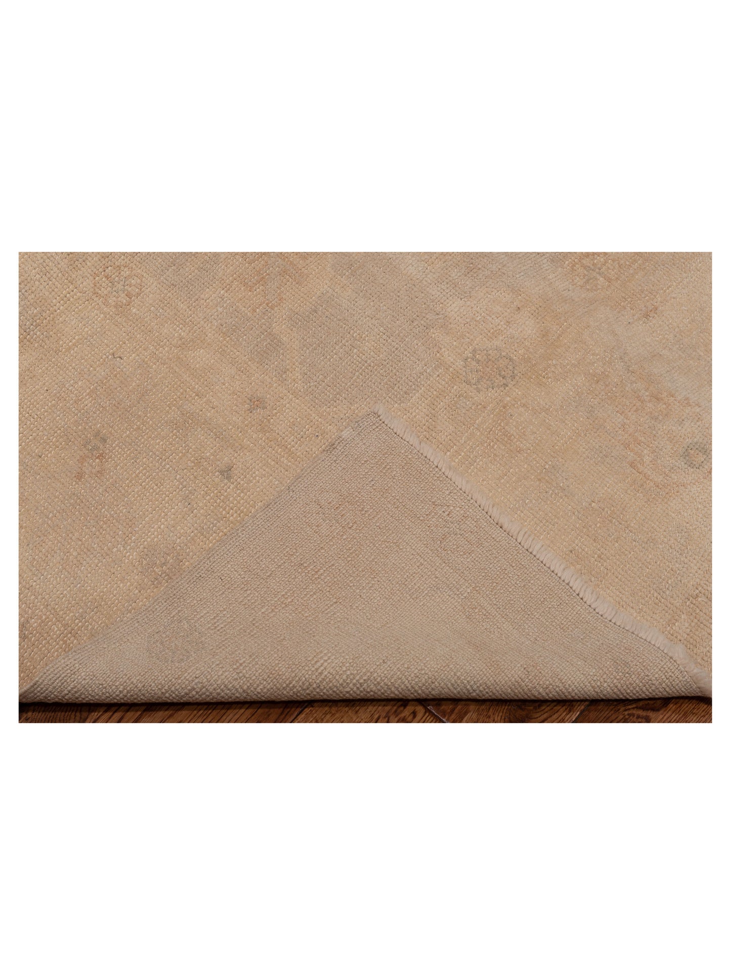 Vintage 111522 Cream 8.4x9.9 Hand Knotted Rug