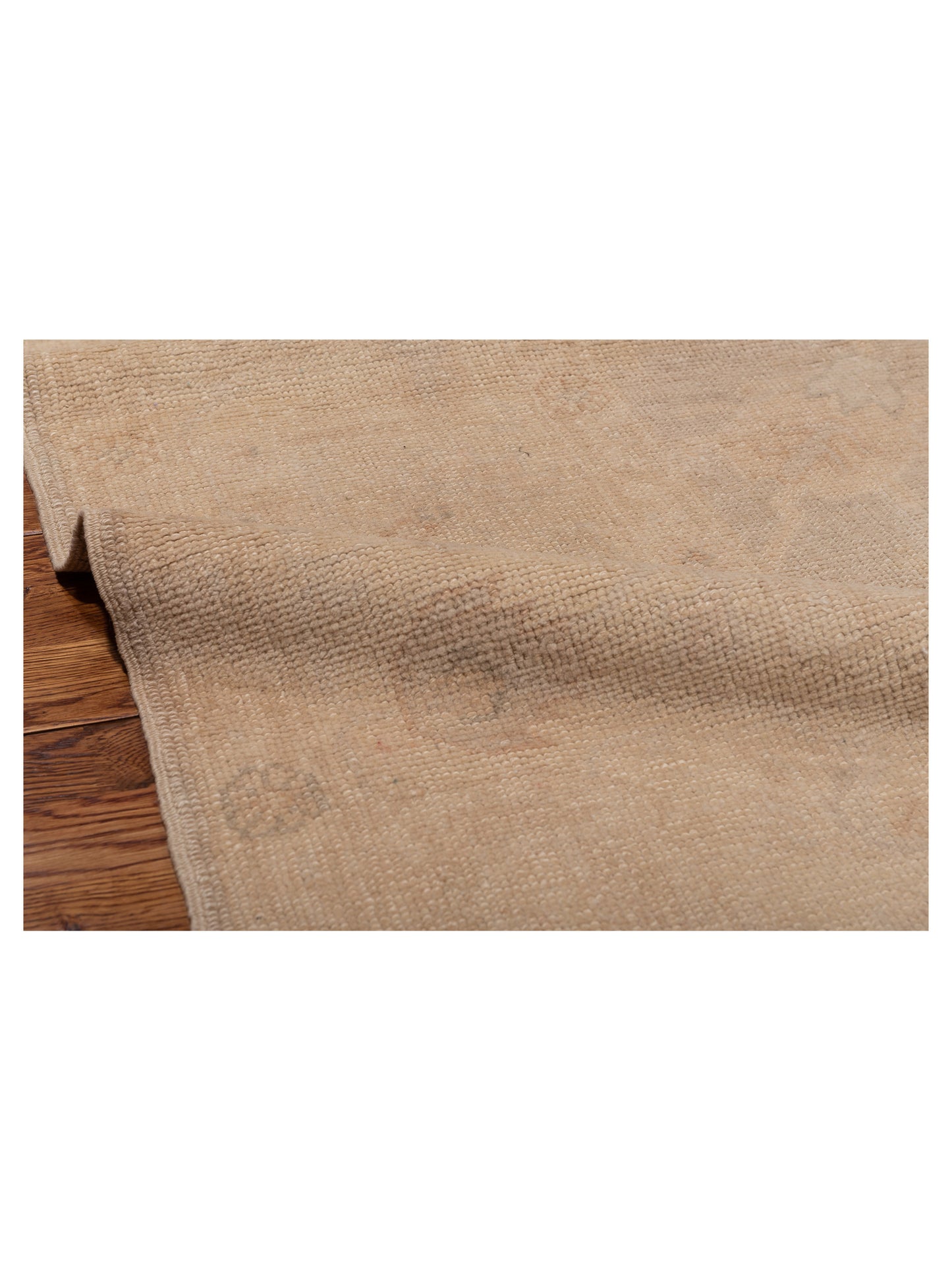 Vintage 111522 Cream 8.4x9.9 Hand Knotted Rug