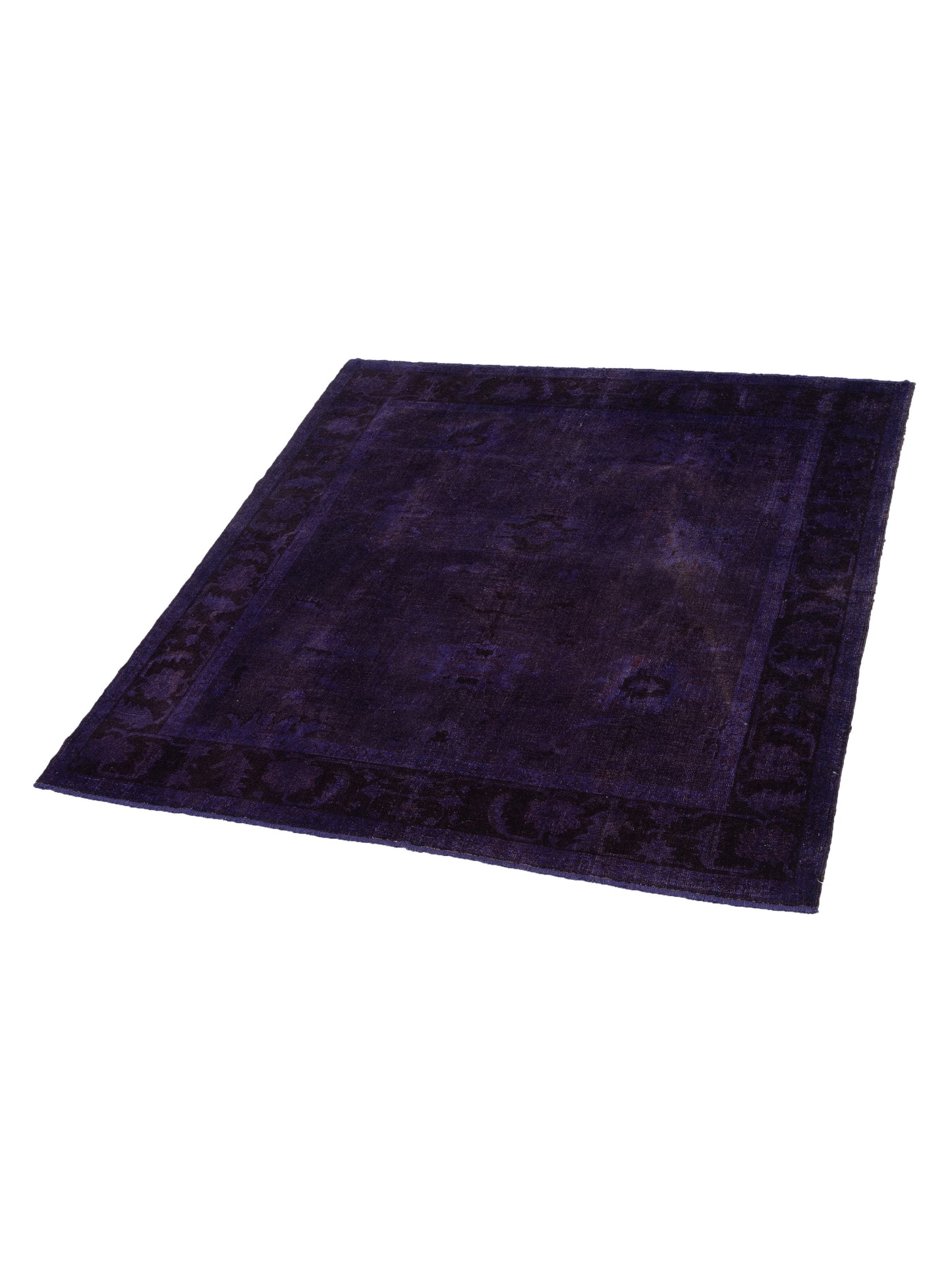 Vintage 111531 Purple 8.4x8.8 Hand Knotted Rug