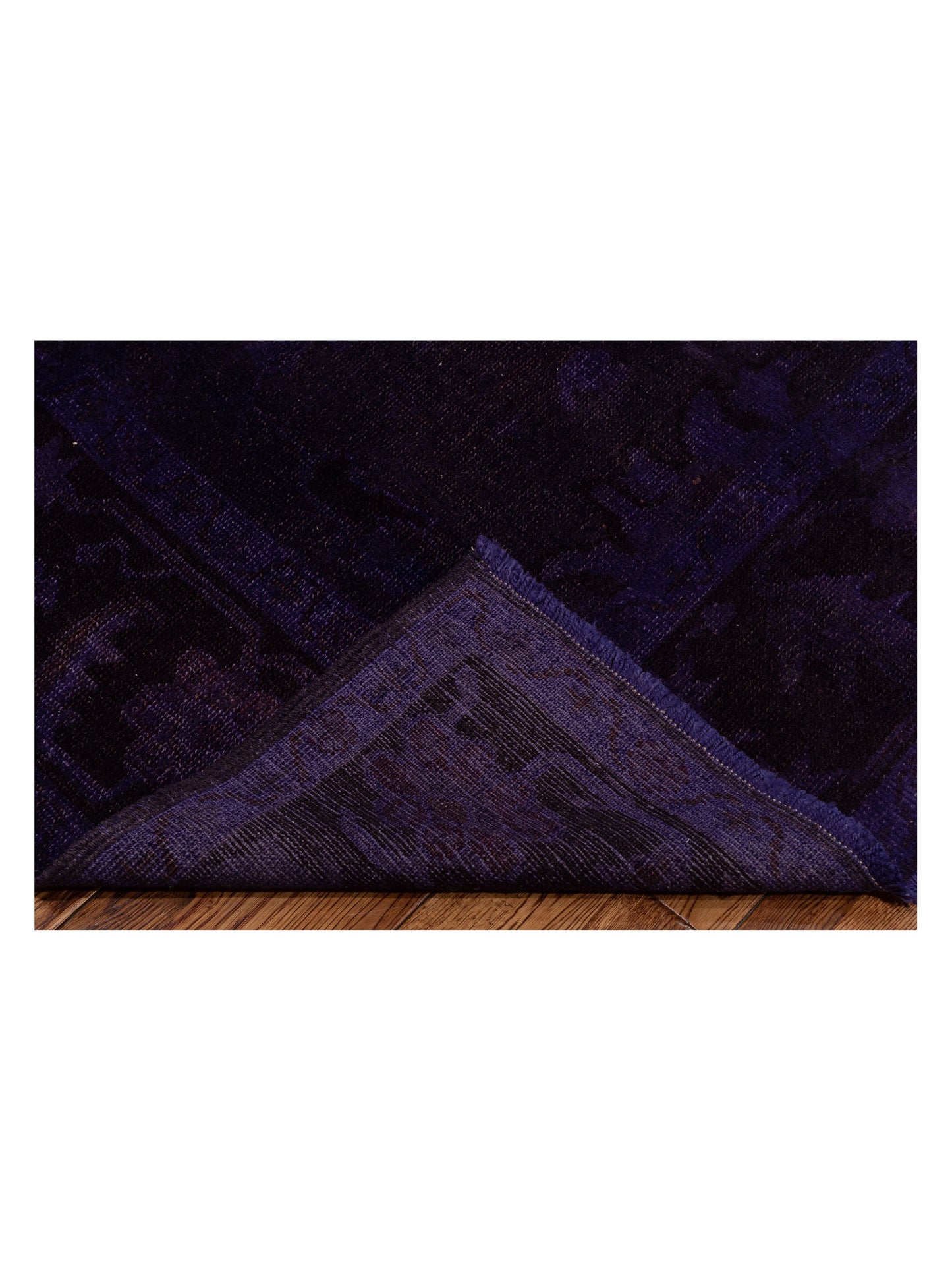Vintage 111531 Purple 8.4x8.8 Hand Knotted Rug