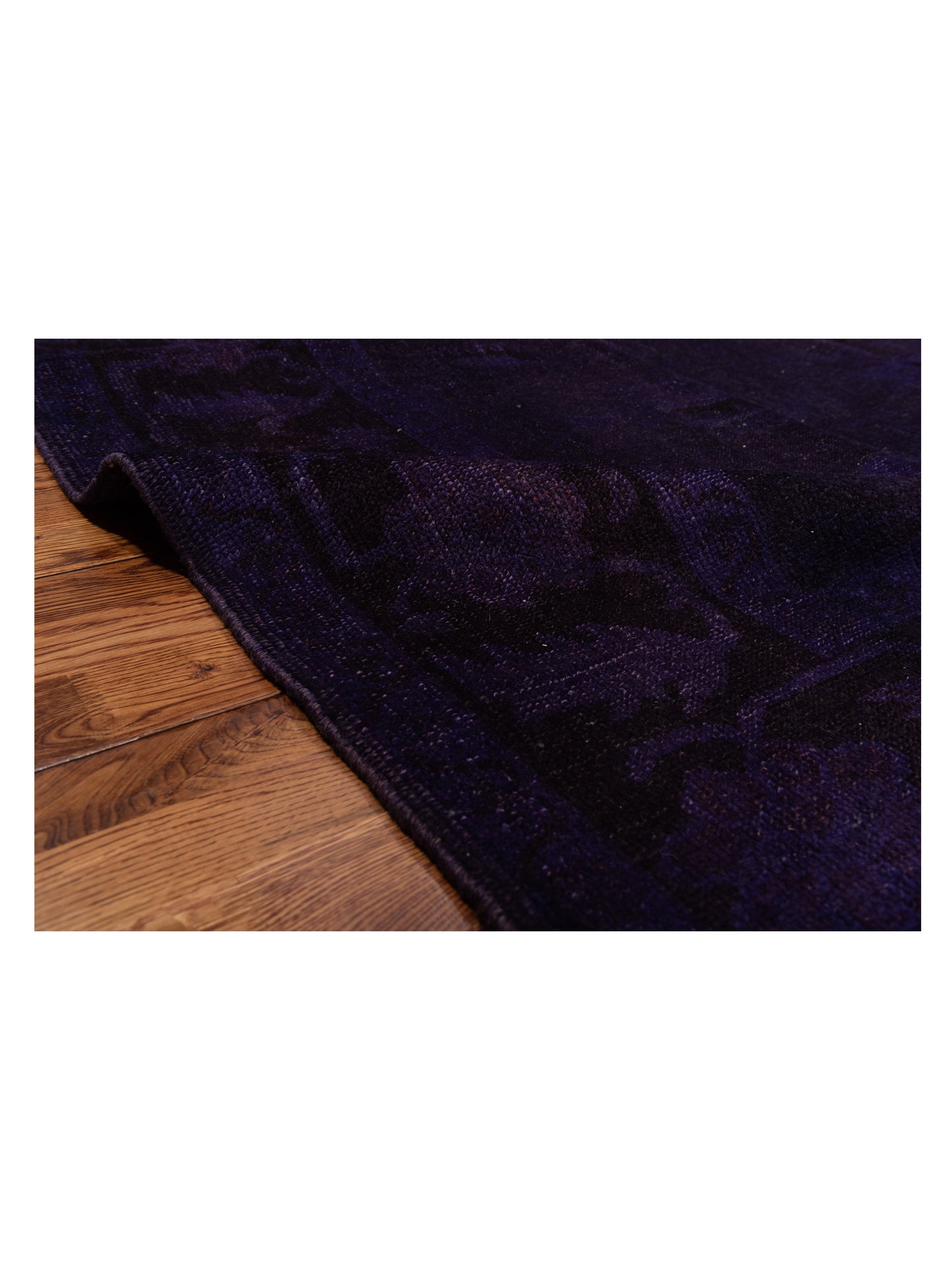 Vintage 111531 Purple 8.4x8.8 Hand Knotted Rug