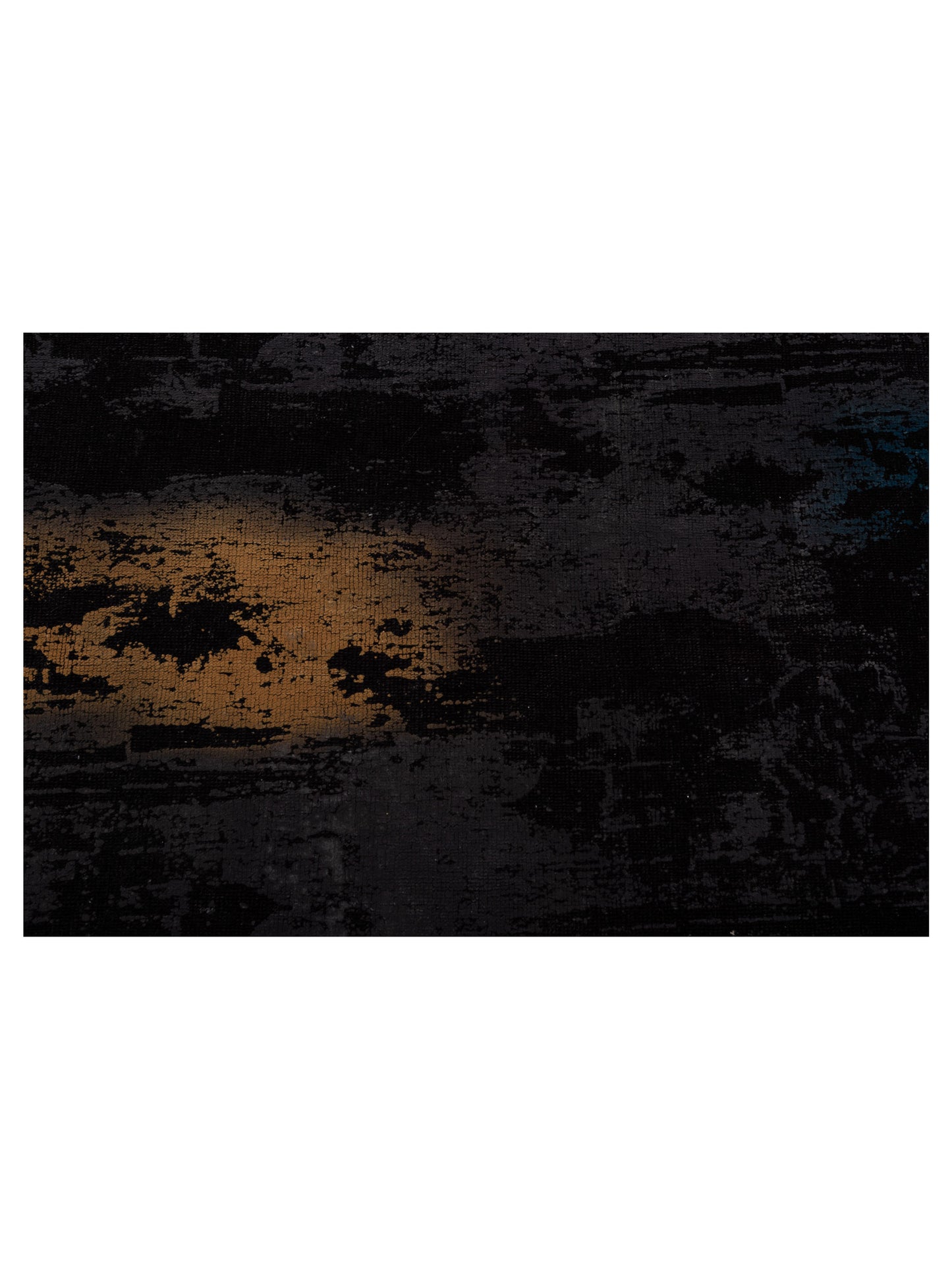 Vintage 111534 Black 8.3x8.7 Hand Knotted Rug