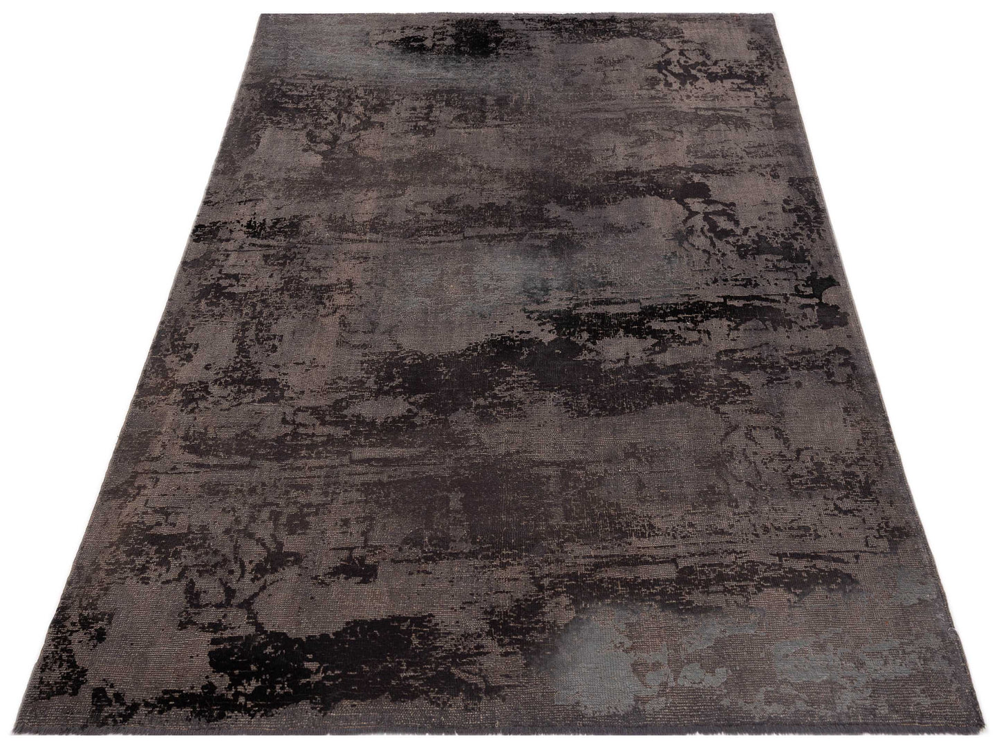 Vintage 111536 Gray 6.7x8.6 Hand Knotted Rug