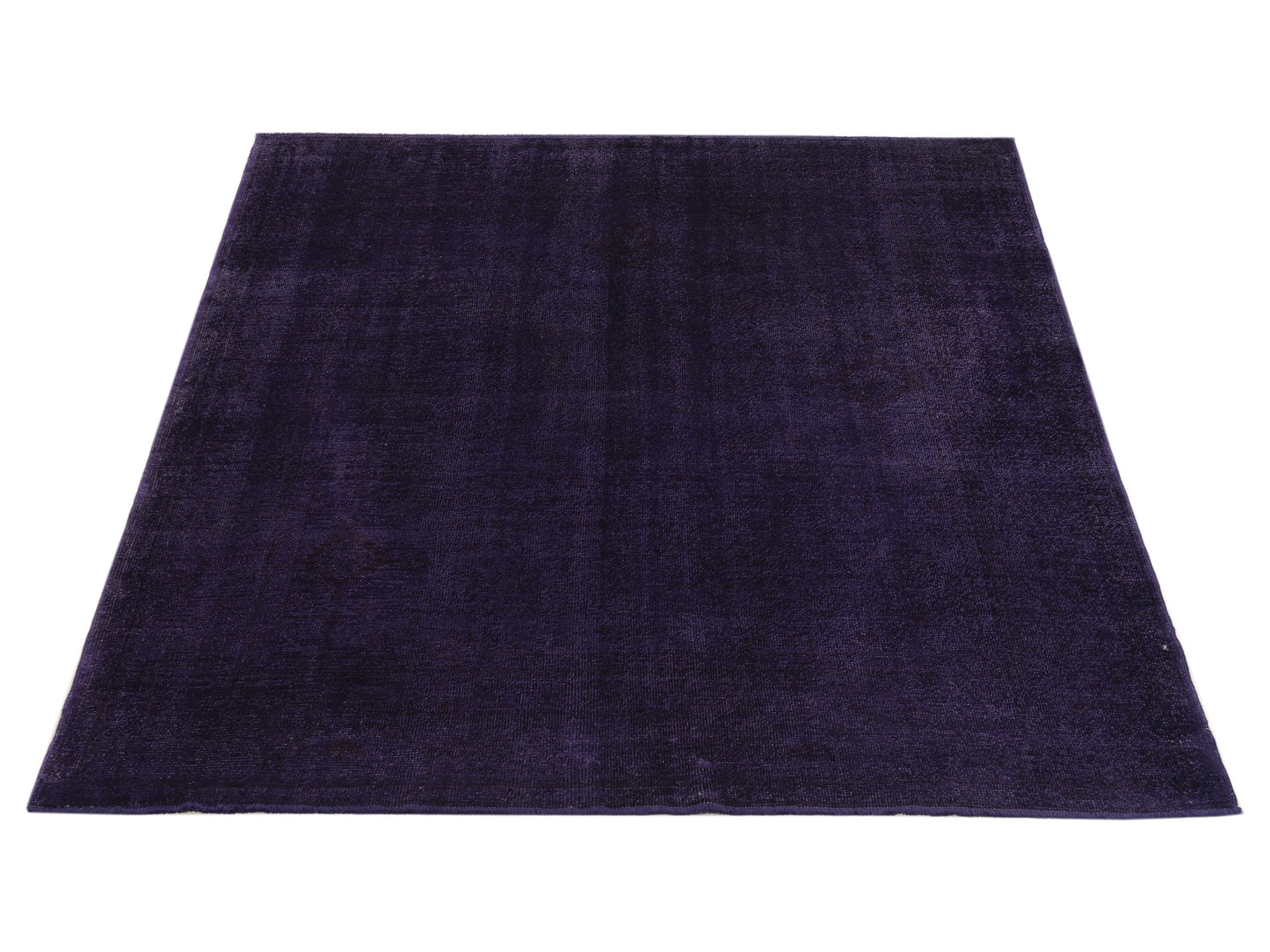 Vintage 111538 Purple 7.3x8.2 Hand Knotted Rug