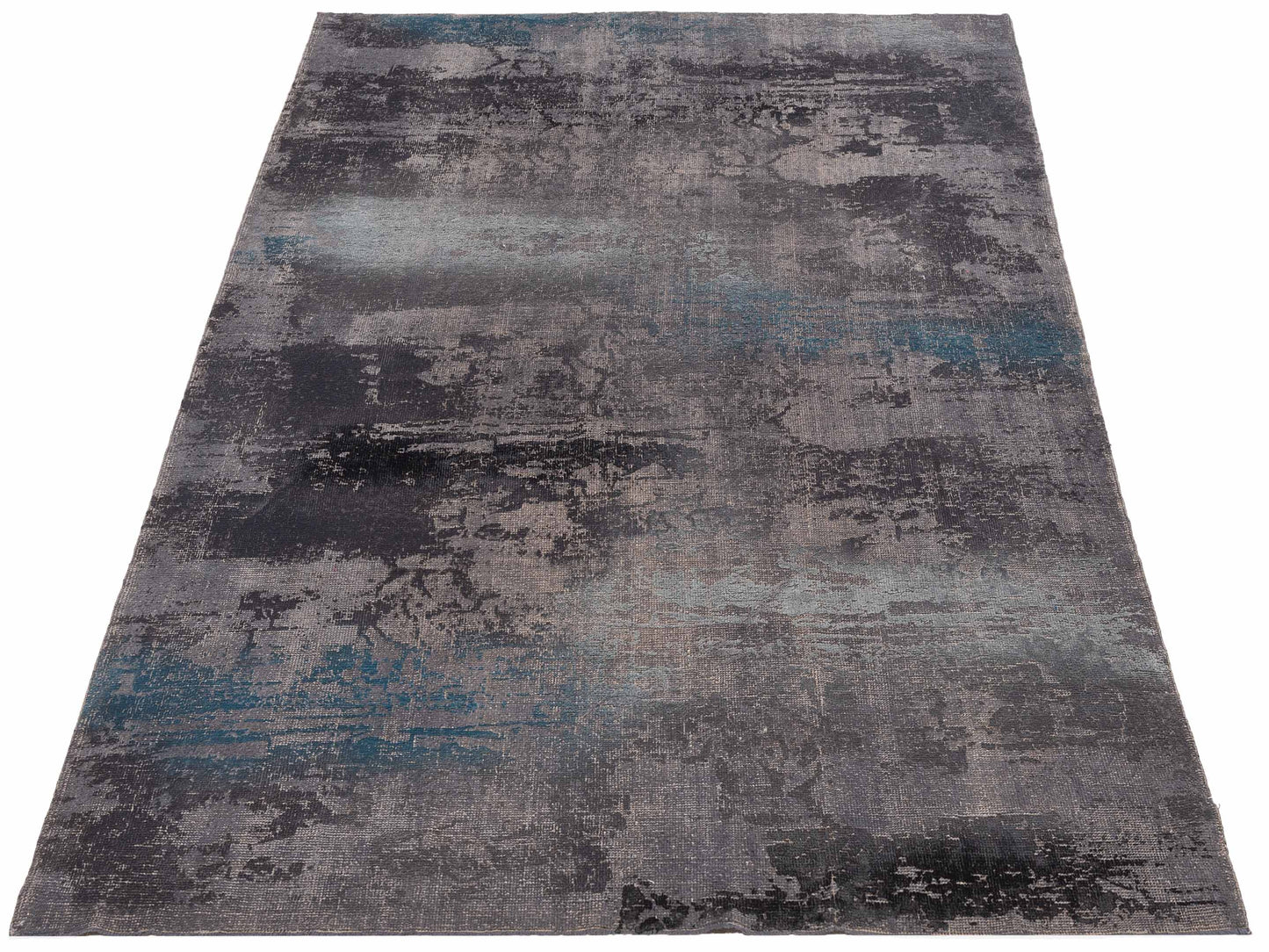 Vintage 111539 Gray 6.5x8.9 Hand Knotted Rug
