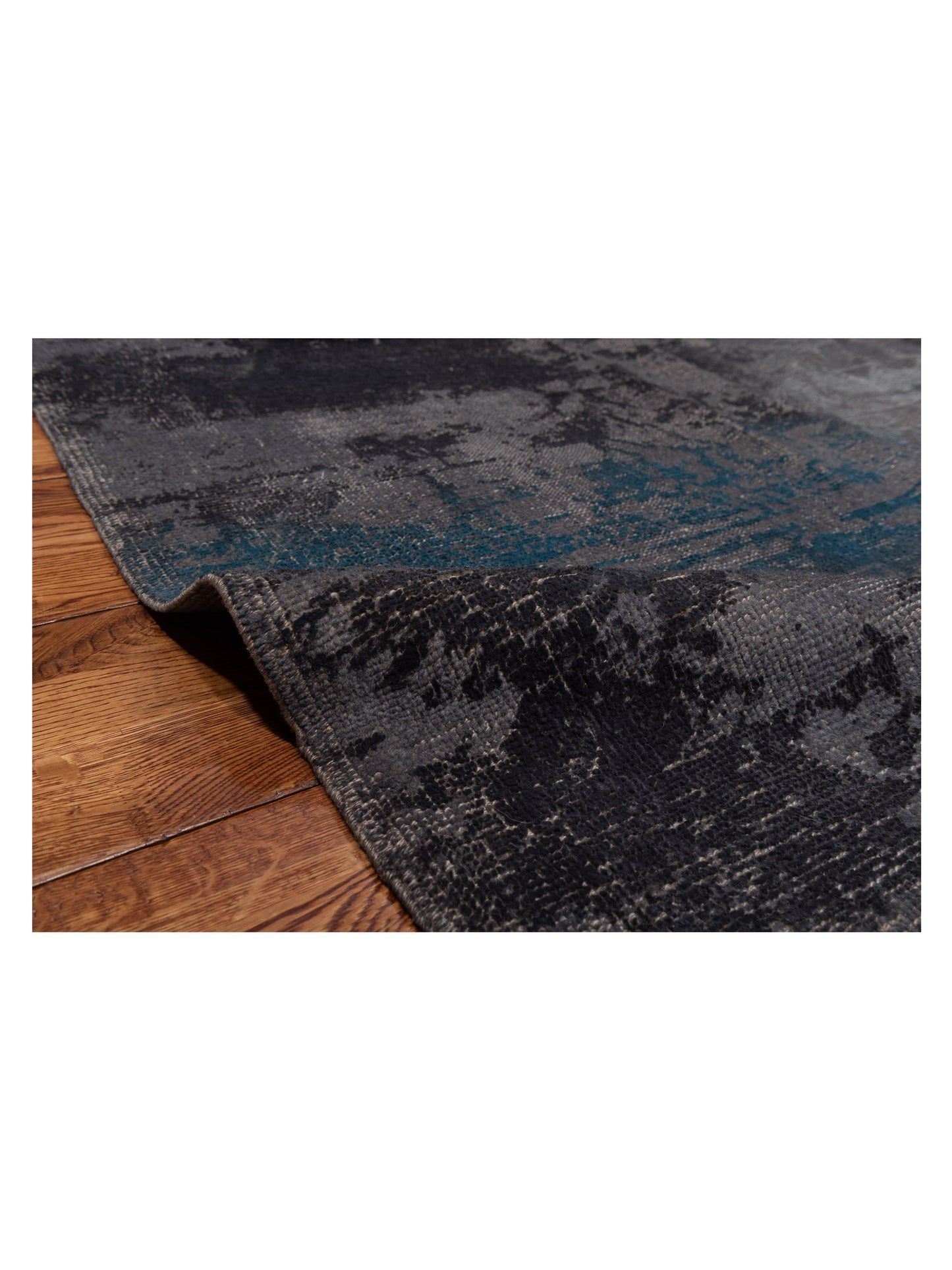 Vintage 111539 Gray 6.5x8.9 Hand Knotted Rug