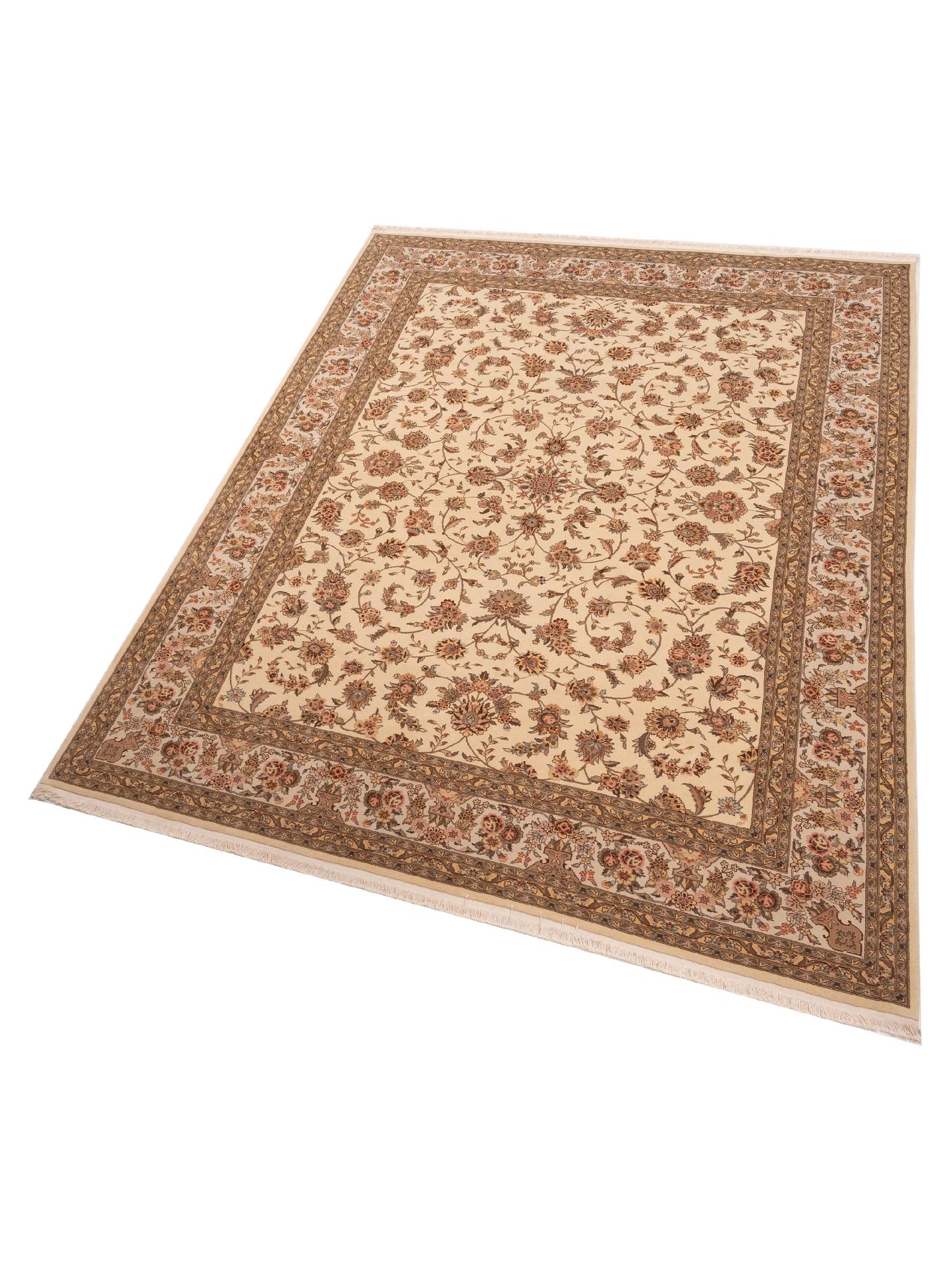 Magnolia 111576 Ivory Ivory 9x12 Hand Knotted Rug