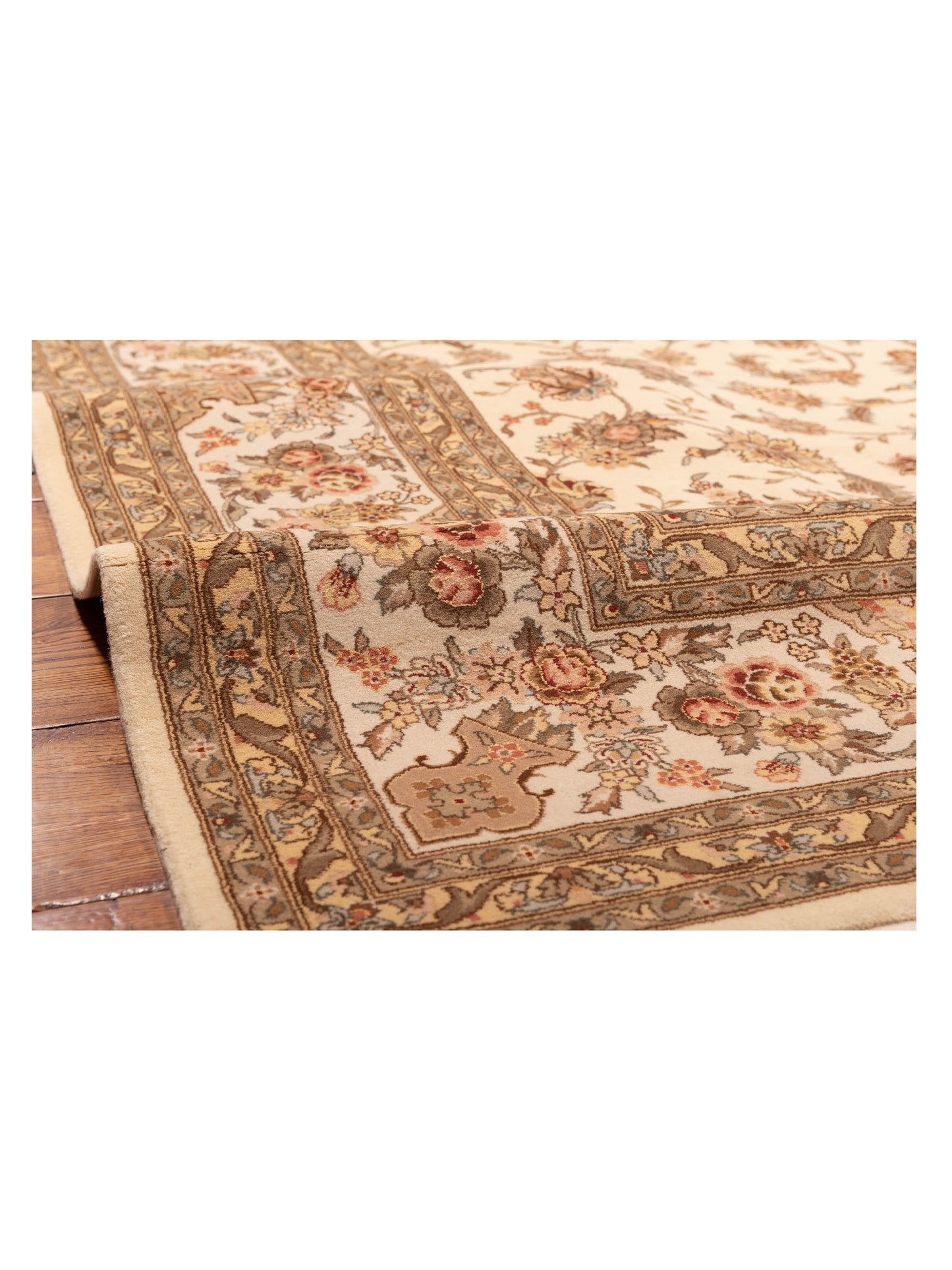 Magnolia 111576 Ivory Ivory 9x12 Hand Knotted Rug