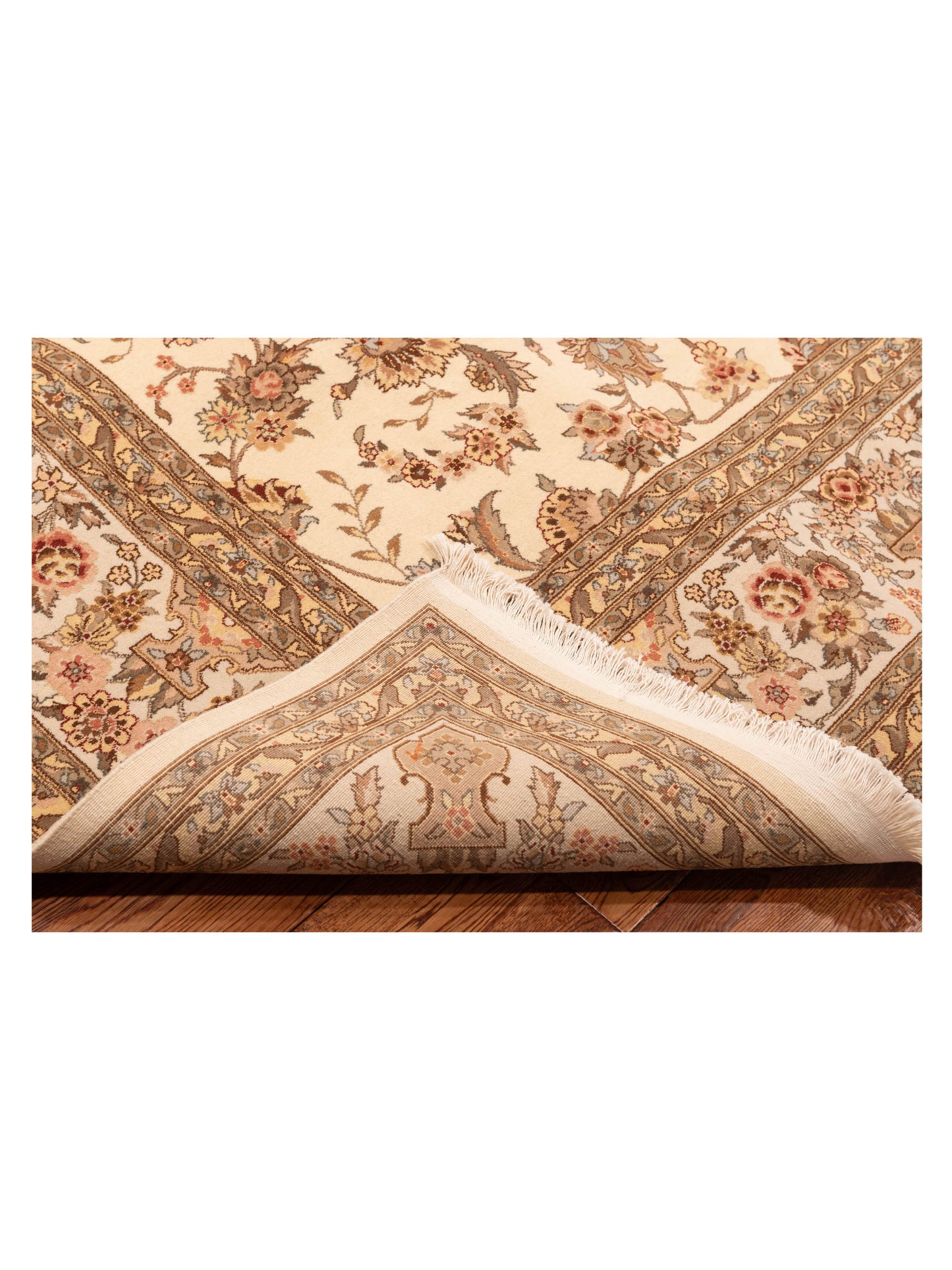Magnolia 111576 Ivory Ivory 9x12 Hand Knotted Rug