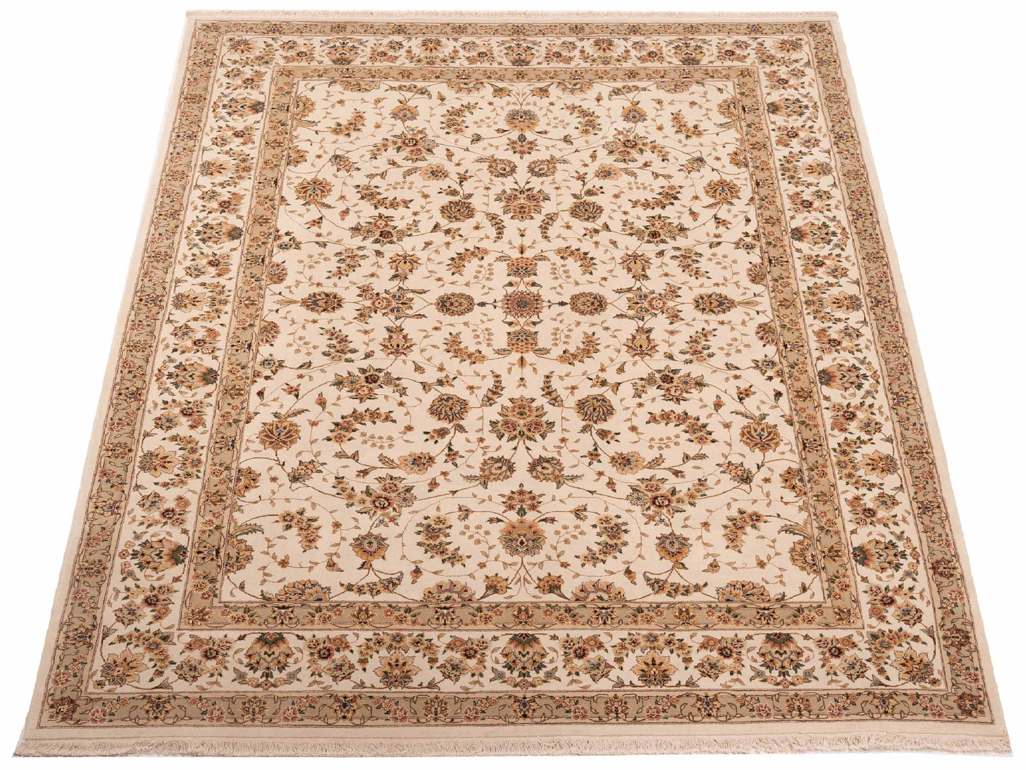 Magnolia 111584 Ivory Ivory 9x12 Hand Knotted Rug