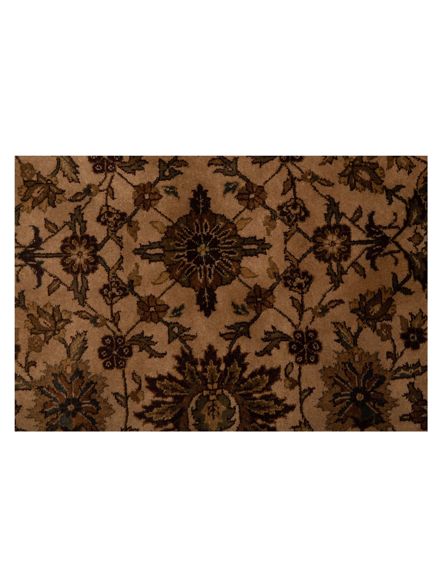 Crown 111650 Beige Brown 9.9x9.9 Hand Knotted Rug