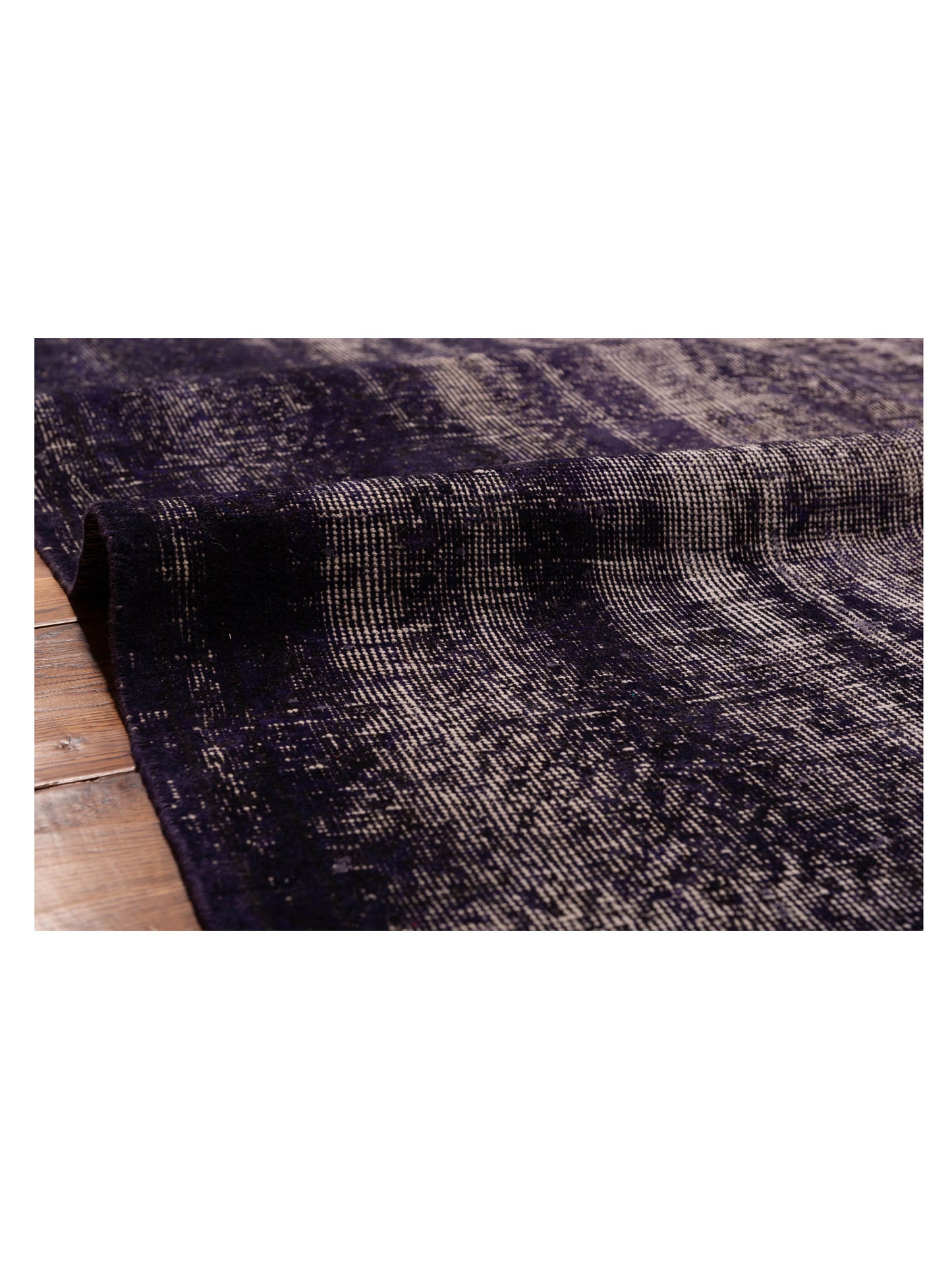 Vintage 111756 Purple 6x9.9 Hand Knotted Rug