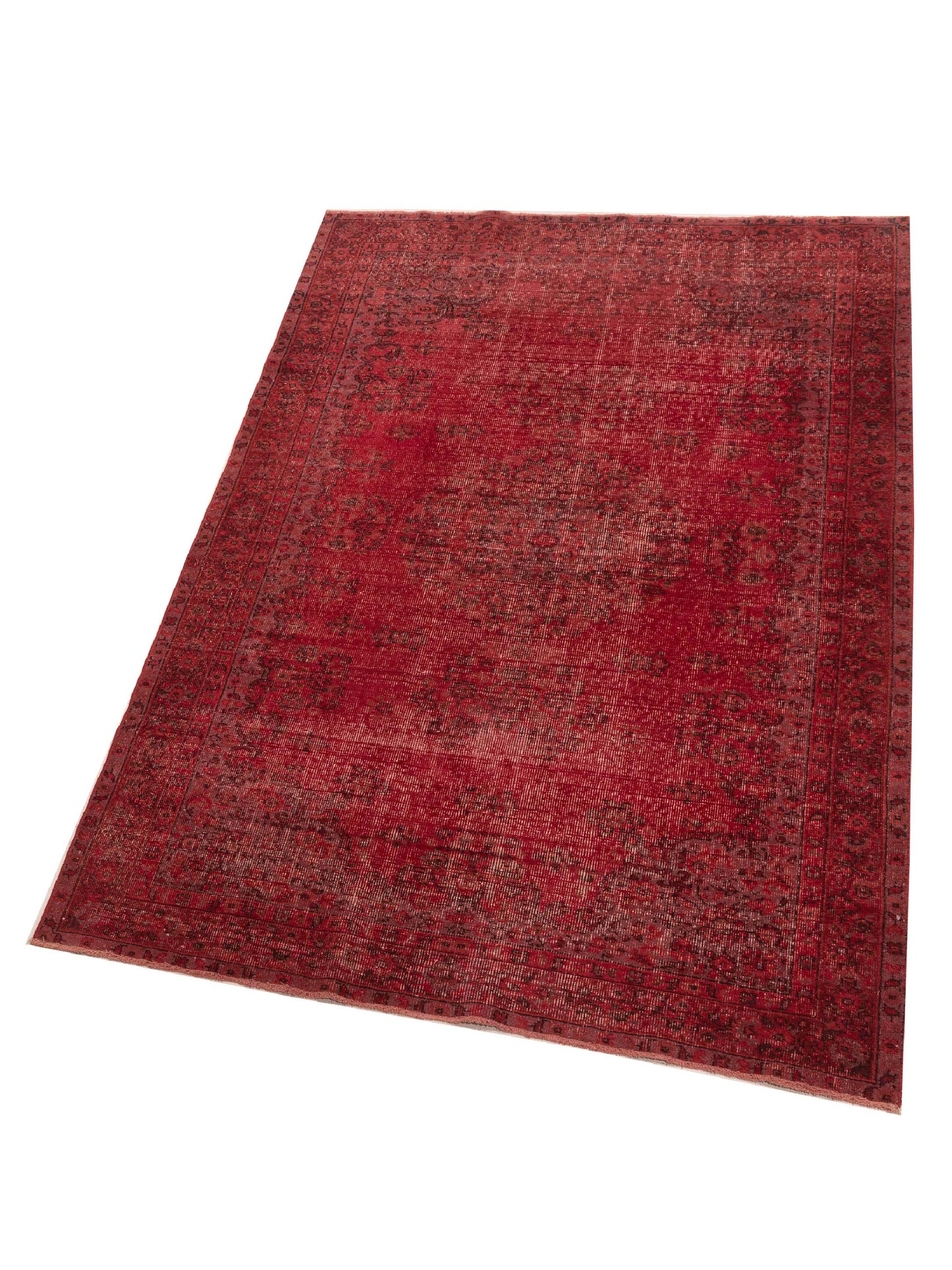 Vintage 111759 Red 5.8x8.10 Hand Knotted Rug