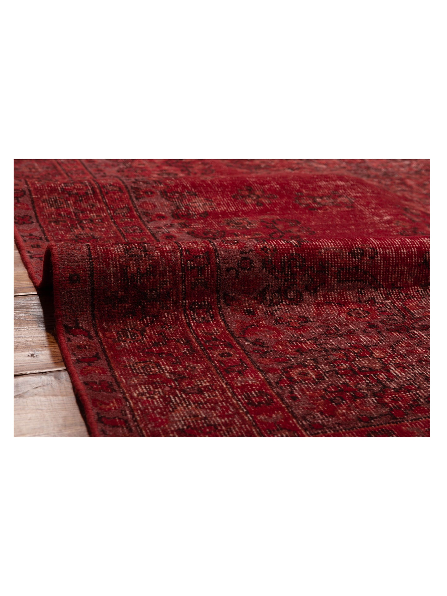 Vintage 111759 Red 5.8x8.10 Hand Knotted Rug