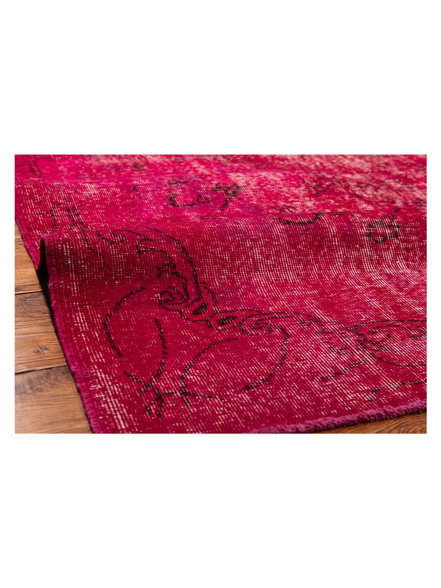 Vintage 111761 Fuchsia 5.6x8.8 Hand Knotted Rug