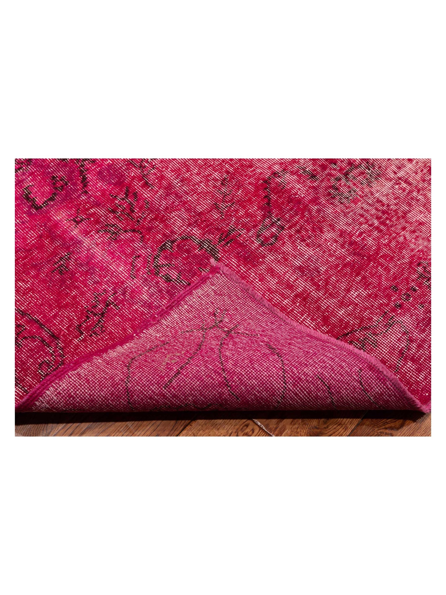 Vintage 111761 Fuchsia 5.6x8.8 Hand Knotted Rug