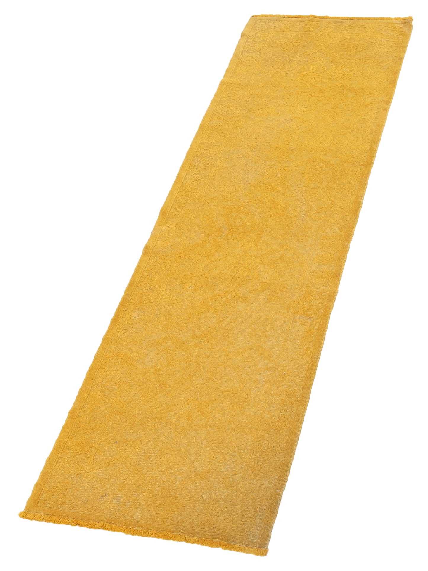 Color Bouquet 111762 Yellow 2.7x9.7 Hand Knotted Rug
