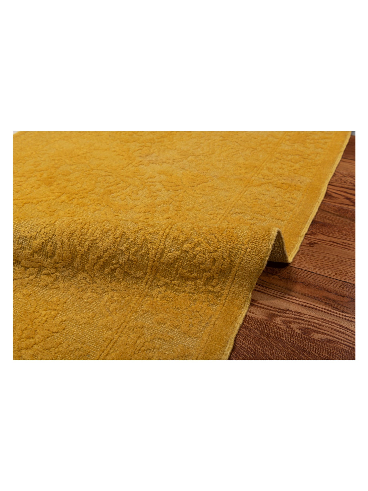 Color Bouquet 111762 Yellow 2.7x9.7 Hand Knotted Rug