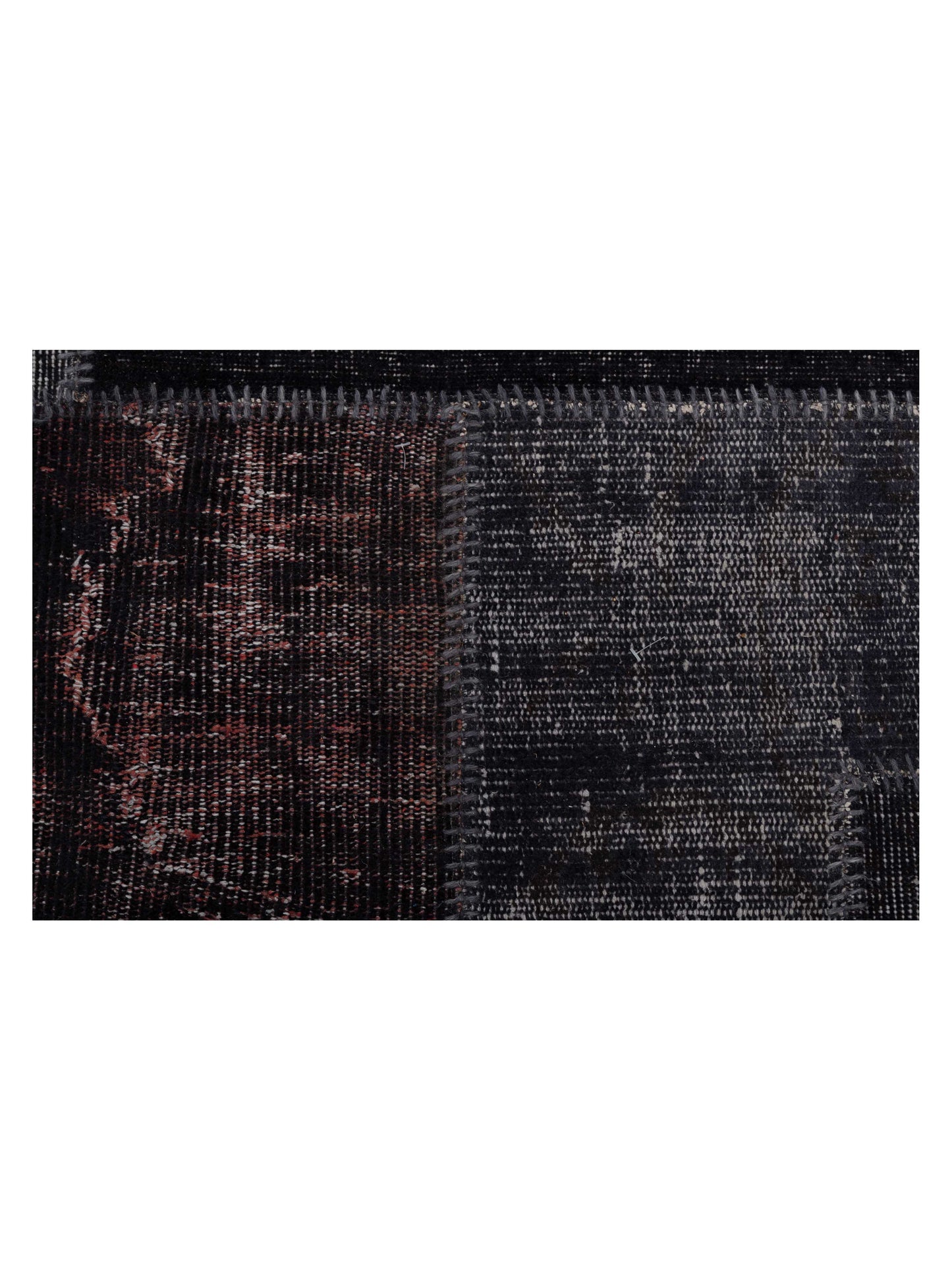 Turkish Vestige Patchwork 111904 Dark Gray 9x12 Hand Knotted Rug