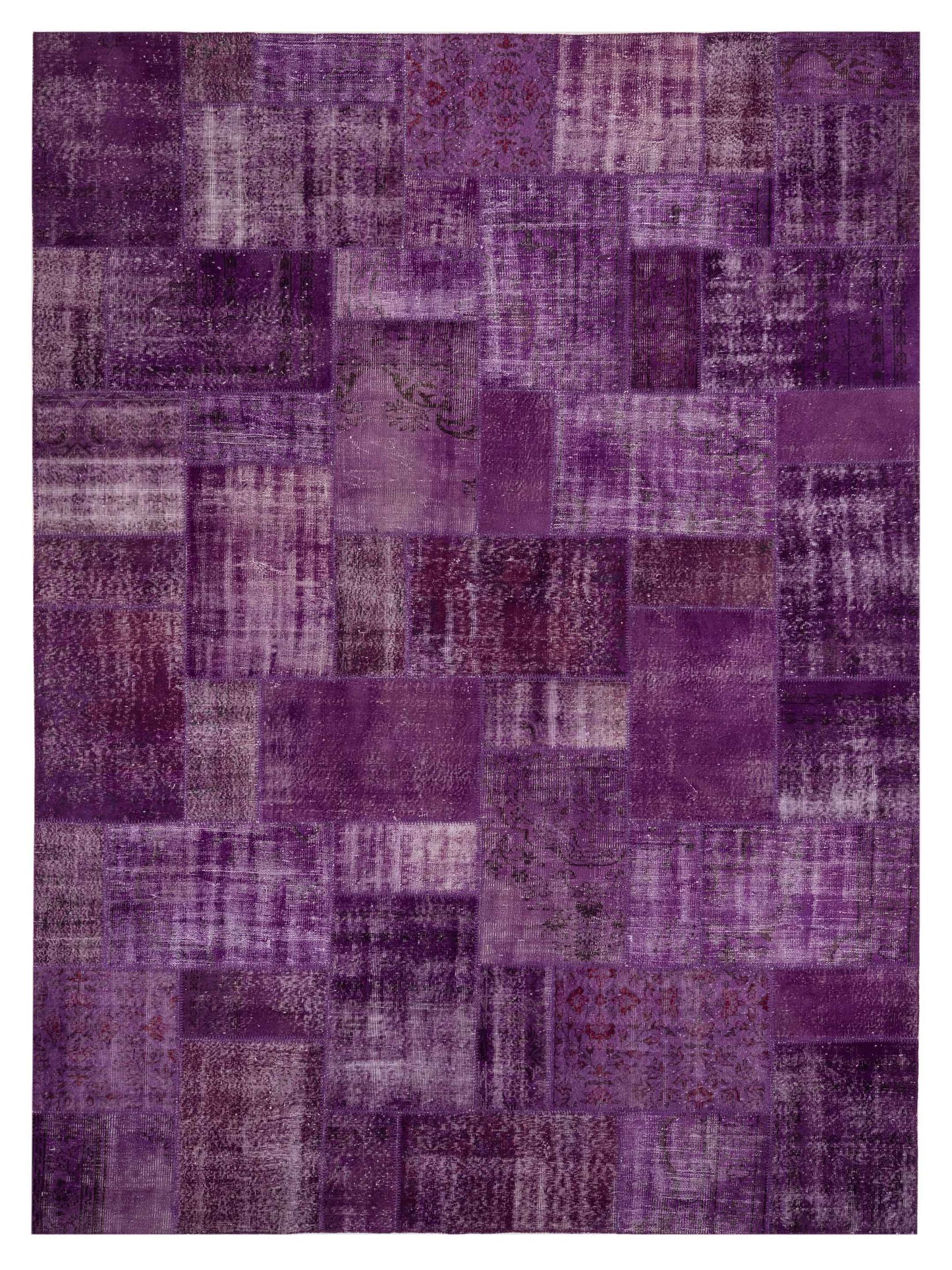 Pasha Turkish Vestige Patchwork Purple Contemporary