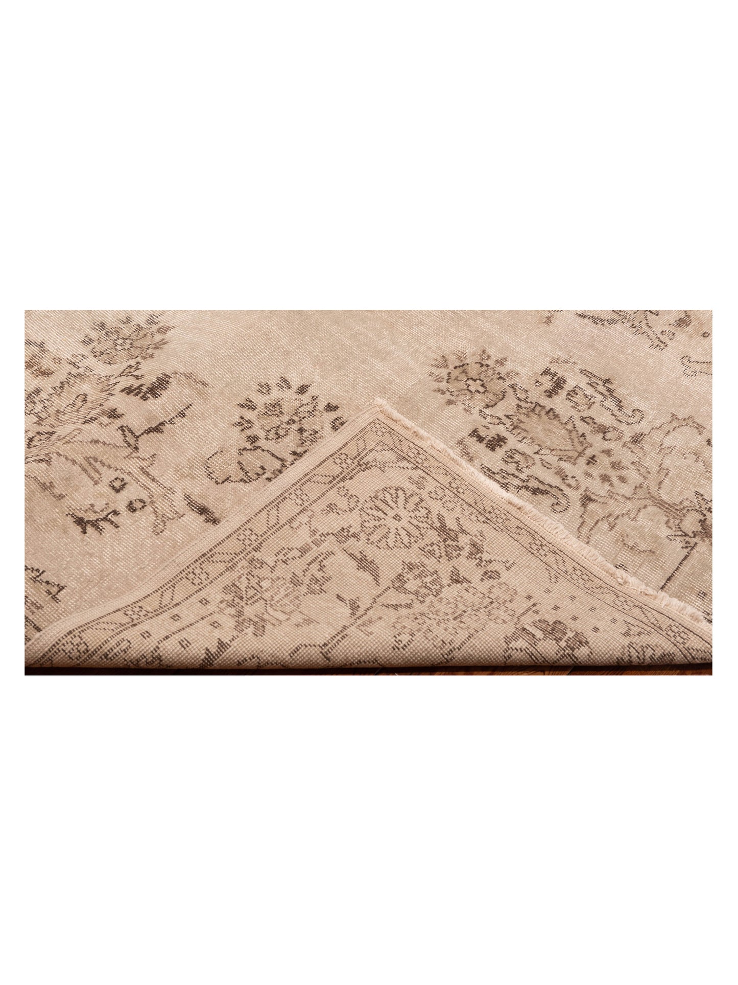 Vintage 111969 Silver 6.2x9.7 Hand Knotted Rug