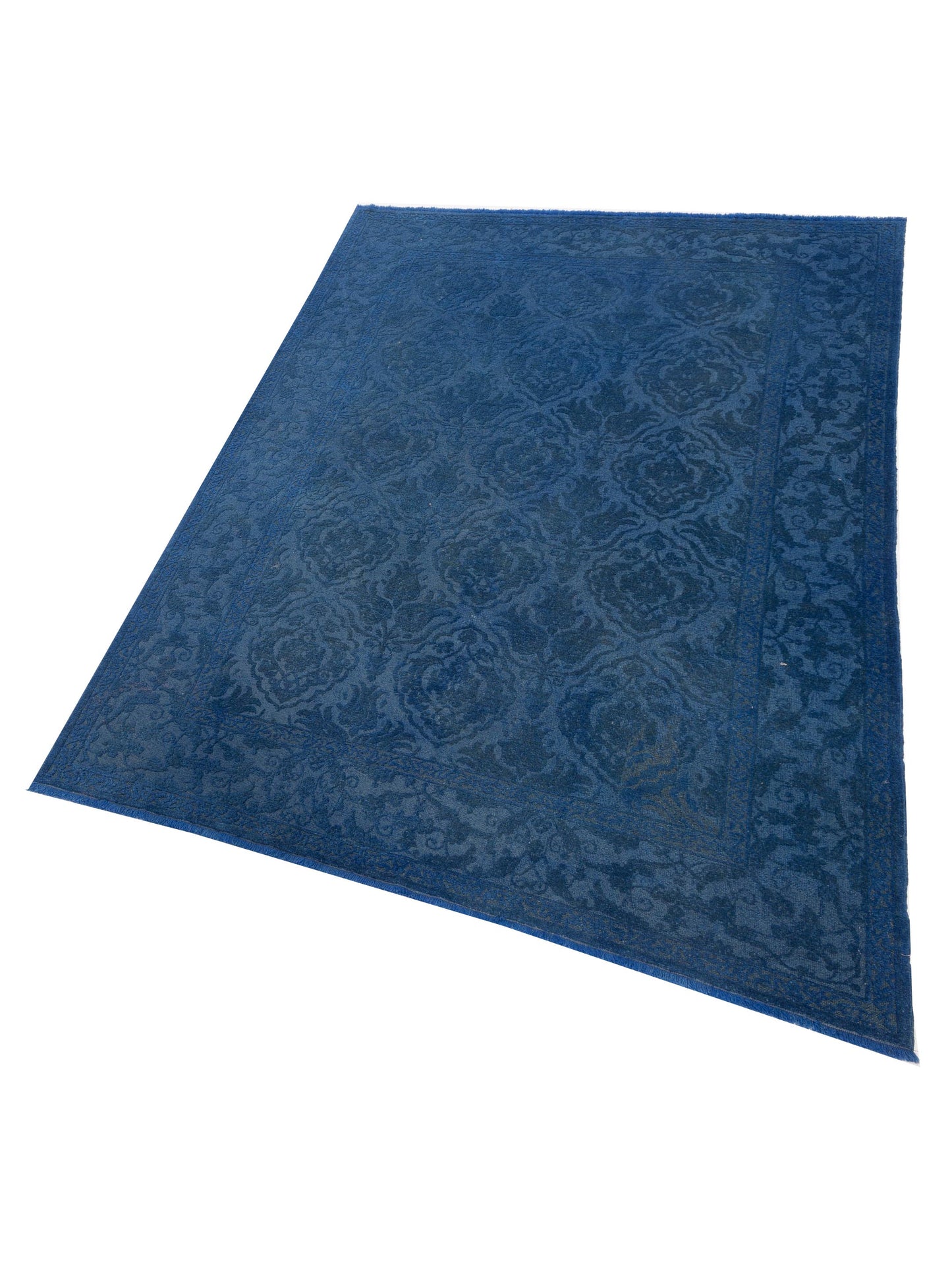 Color Bouquet 111985 Indigo Indigo 6.3x8.9 Hand Knotted Rug