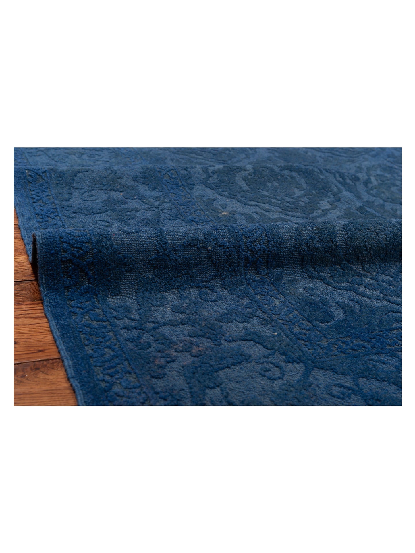 Color Bouquet 111985 Indigo Indigo 6.3x8.9 Hand Knotted Rug