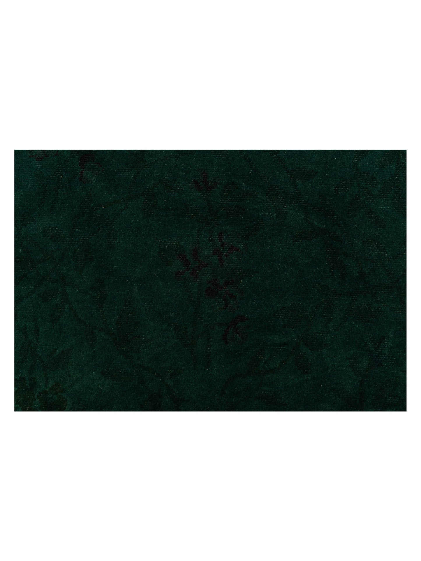 Vintage 112152 Green 8.3x9.7 Hand Knotted Rug