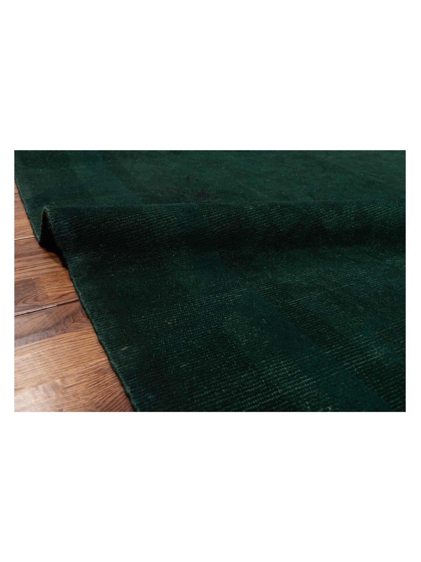 Vintage 112167 Green 8.2x9.6 Hand Knotted Rug