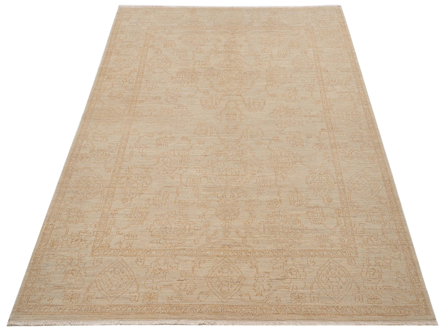 Ceyhan Jade Beige Gold 8.2x9.9 Hand Knotted Rug