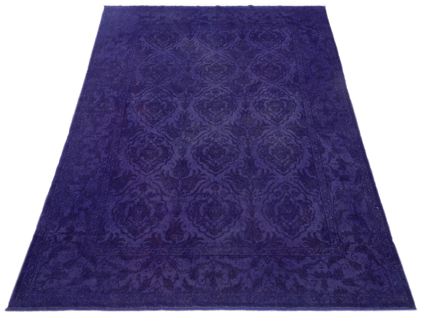 Color Bouquet 112309 Purple Purple 6.4x8.9 Hand Knotted Rug