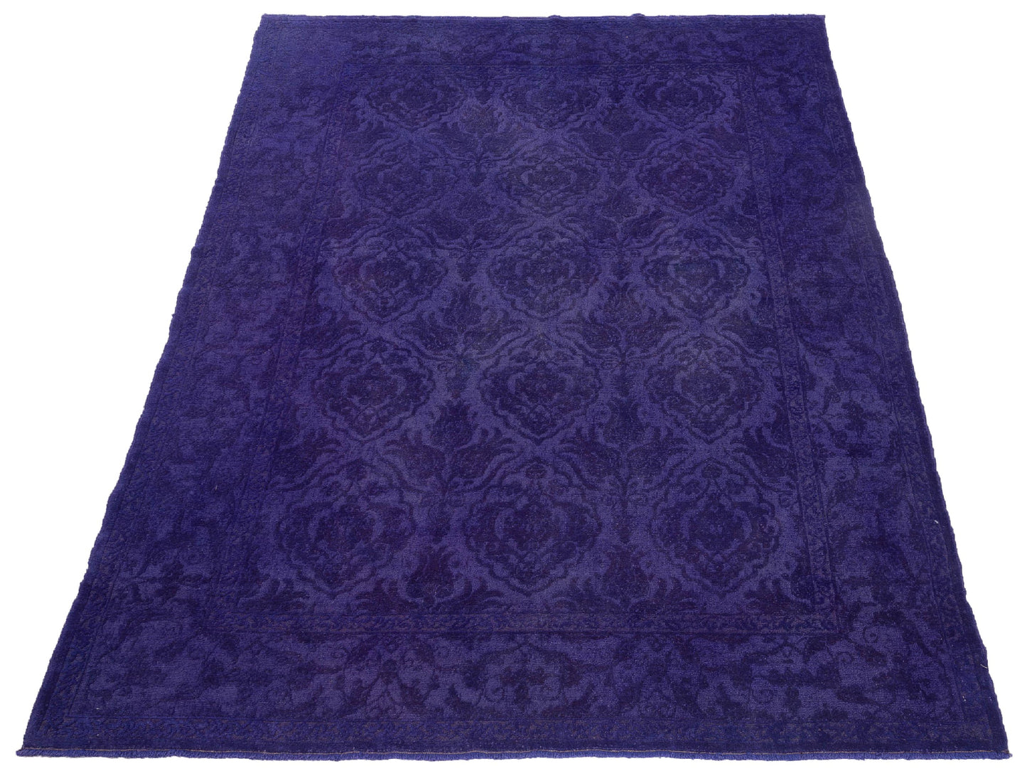 Color Bouquet 112309 Purple Purple 6.4x8.9 Hand Knotted Rug