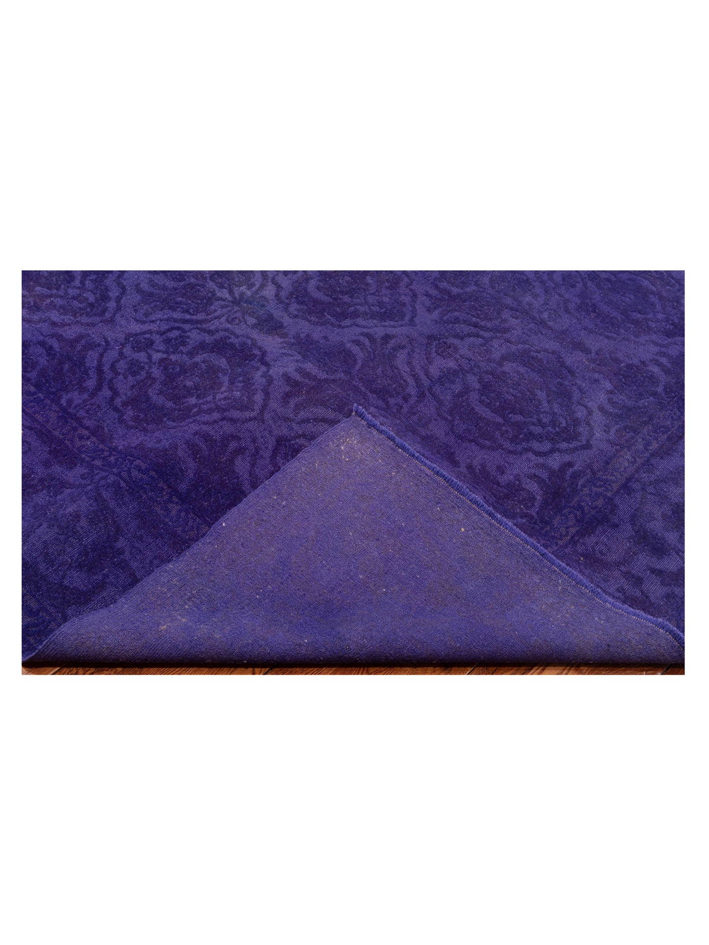 Color Bouquet 112309 Purple Purple 6.4x8.9 Hand Knotted Rug