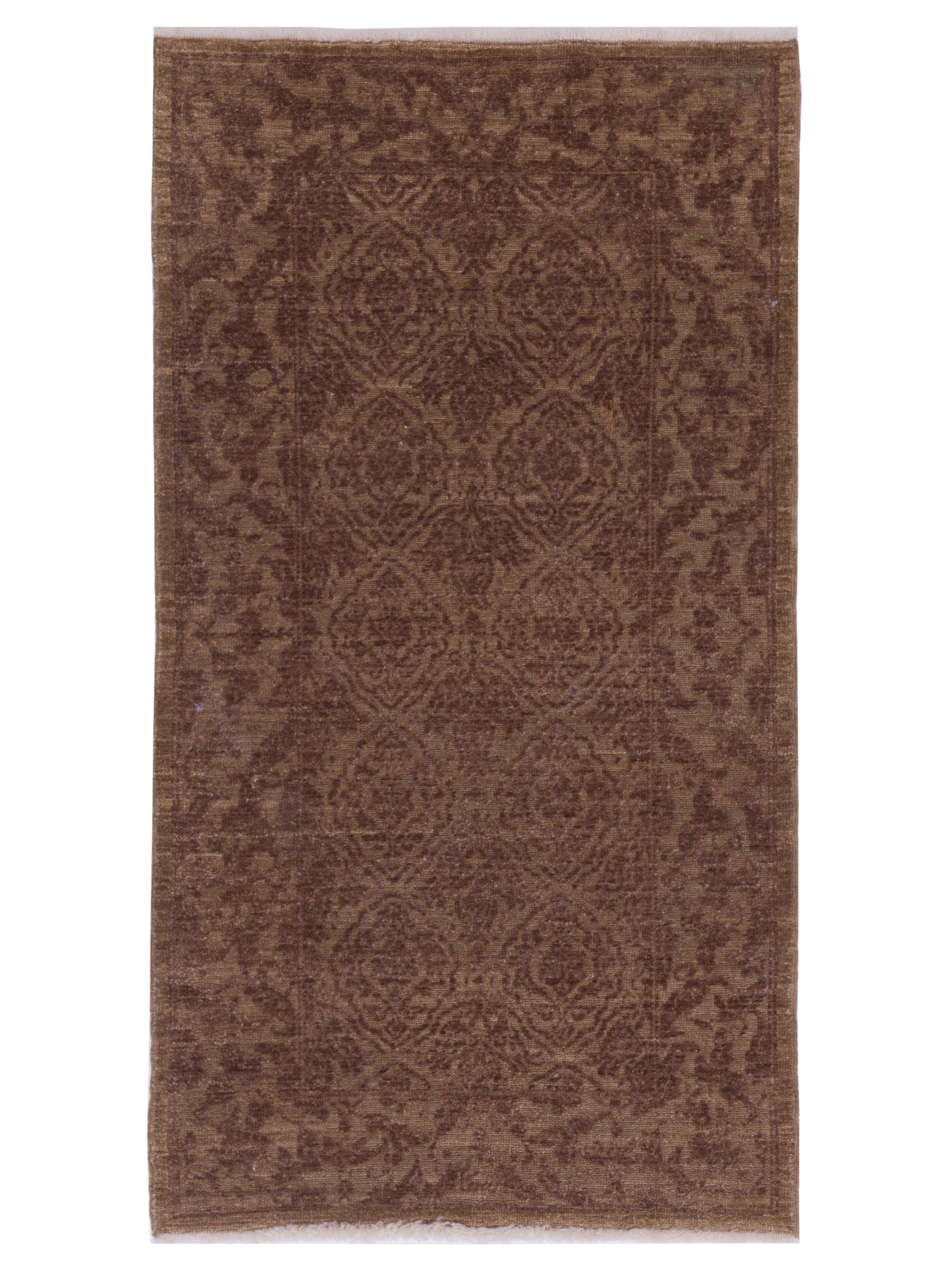 Defne Tulip Light Brown Brown 2.7x4.8 Hand Knotted Rug