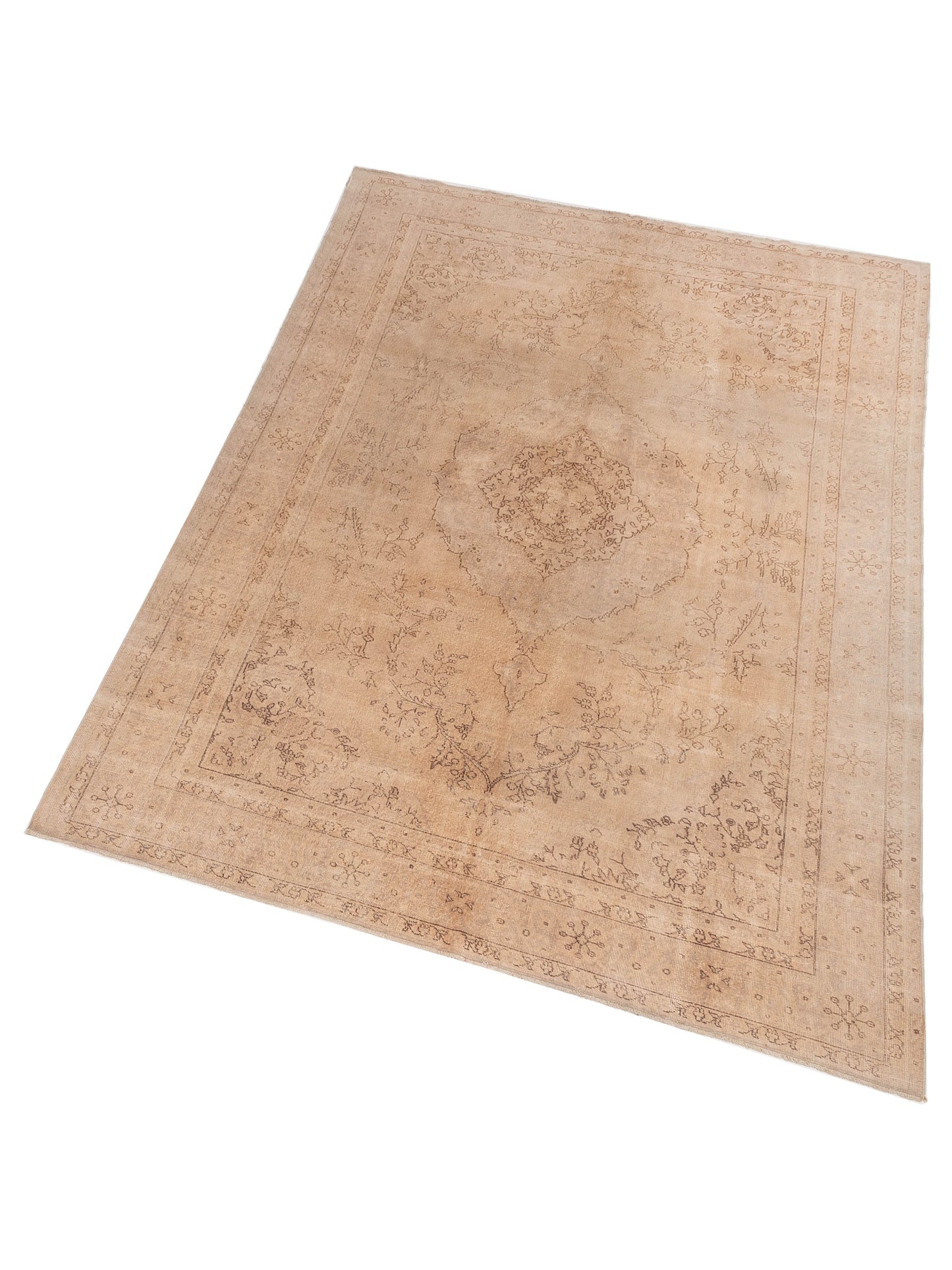 Vintage 112377 Ivory 8.2x11.6 Hand Knotted Rug