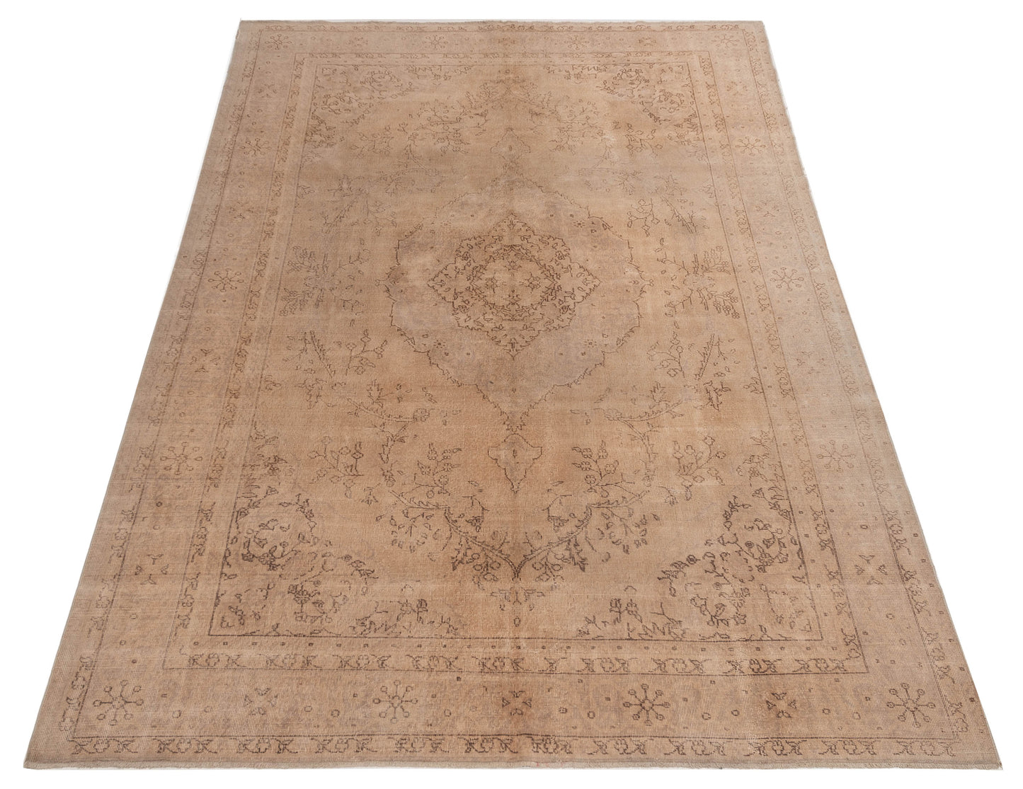 Vintage 112377 Ivory 8.2x11.6 Hand Knotted Rug