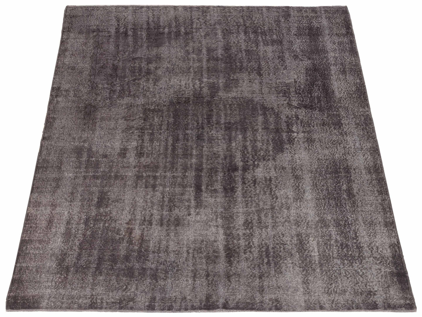 Vintage 112380 Gray 7.2x10.2 Hand Knotted Rug