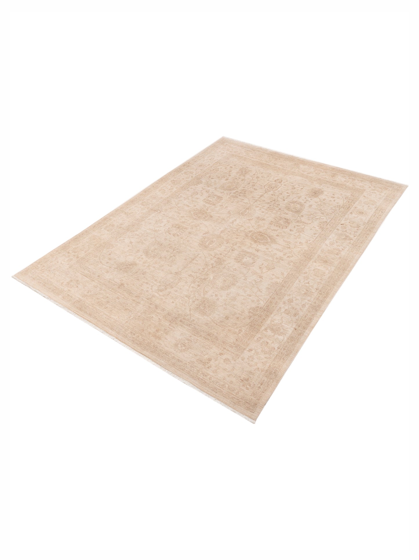 Laila 112495 Ivory Ivory 8.3x11.2 Hand Knotted Rug