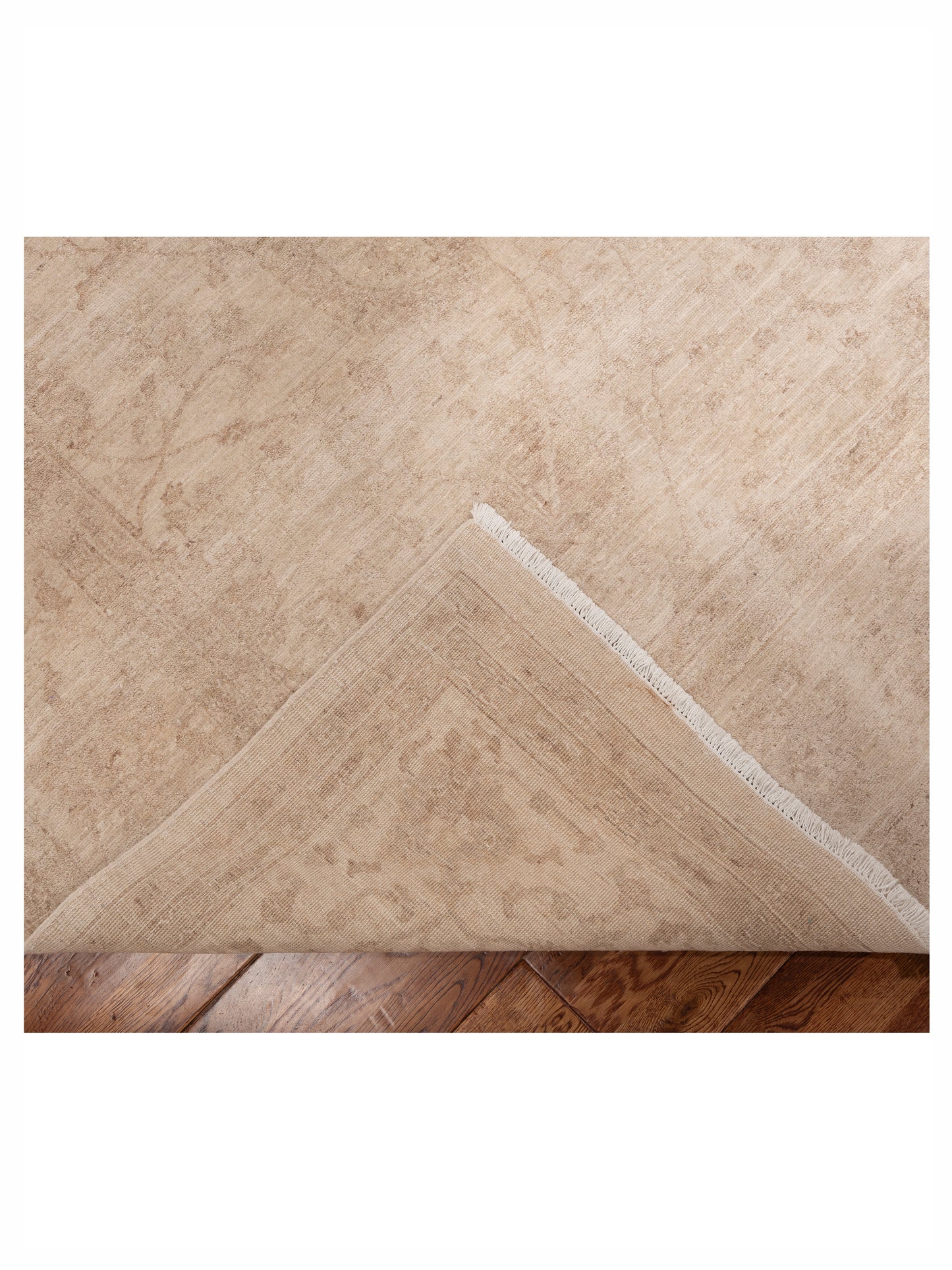 Laila 112495 Ivory Ivory 8.3x11.2 Hand Knotted Rug