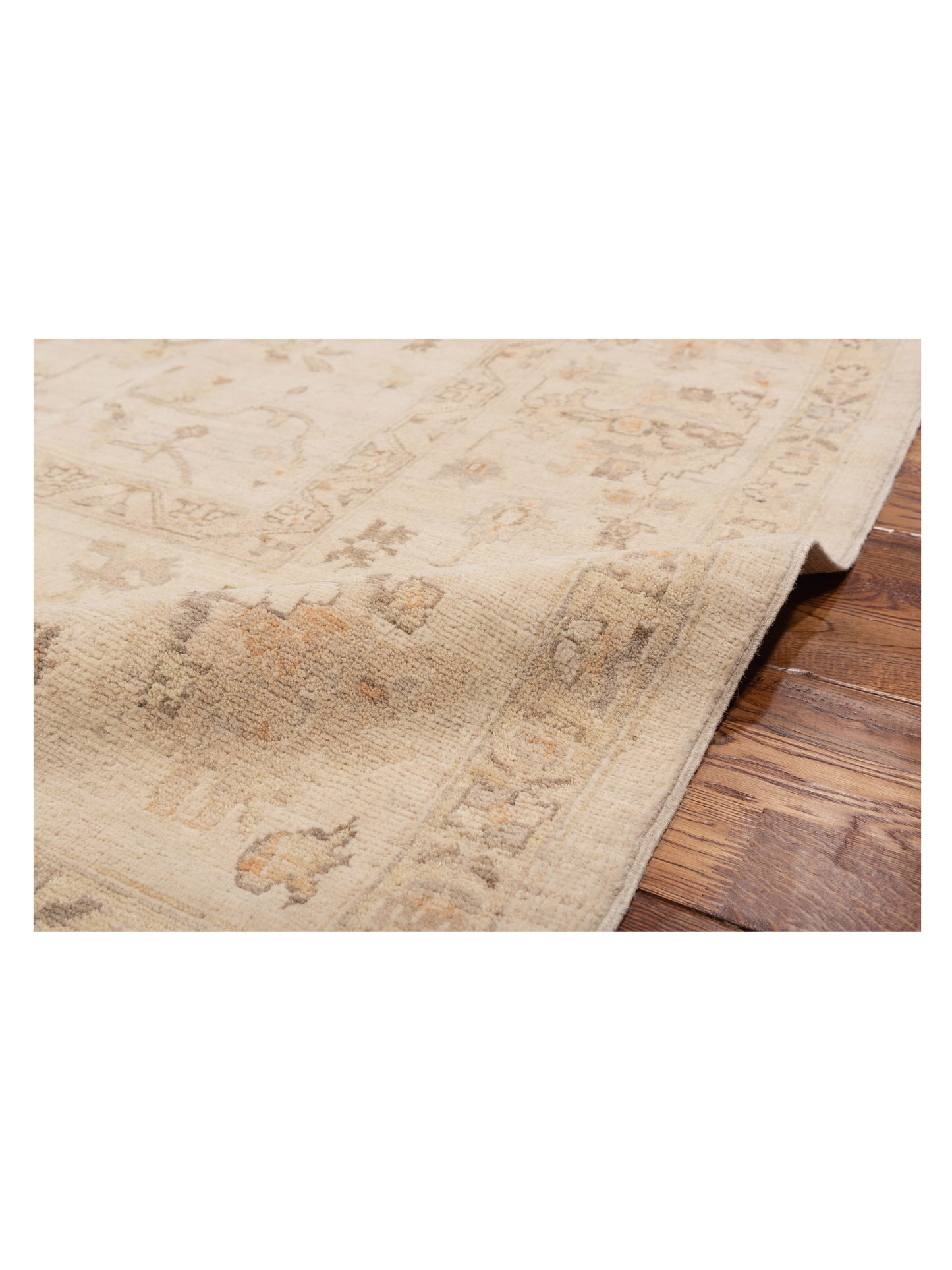 Laila 112496 Ivory Ivory 8.2x9.9 Hand Knotted Rug