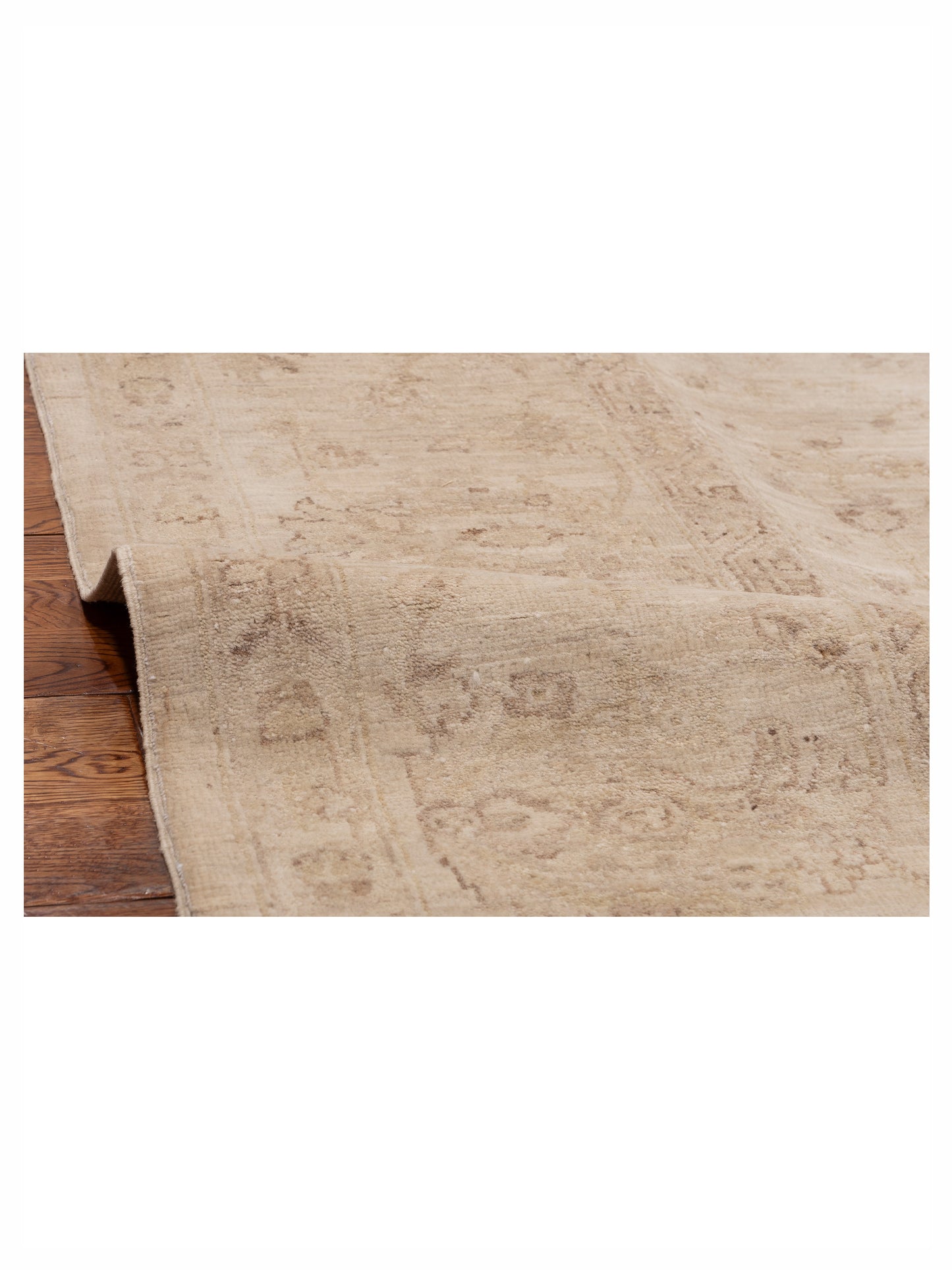 Laila 112497 Ivory Ivory 8.3x10.2 Hand Knotted Rug