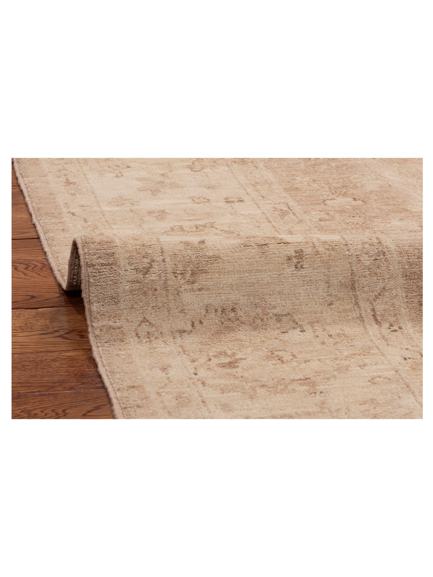 Laila 112501 Brown Ivory 5.6x8.9 Hand Knotted Rug