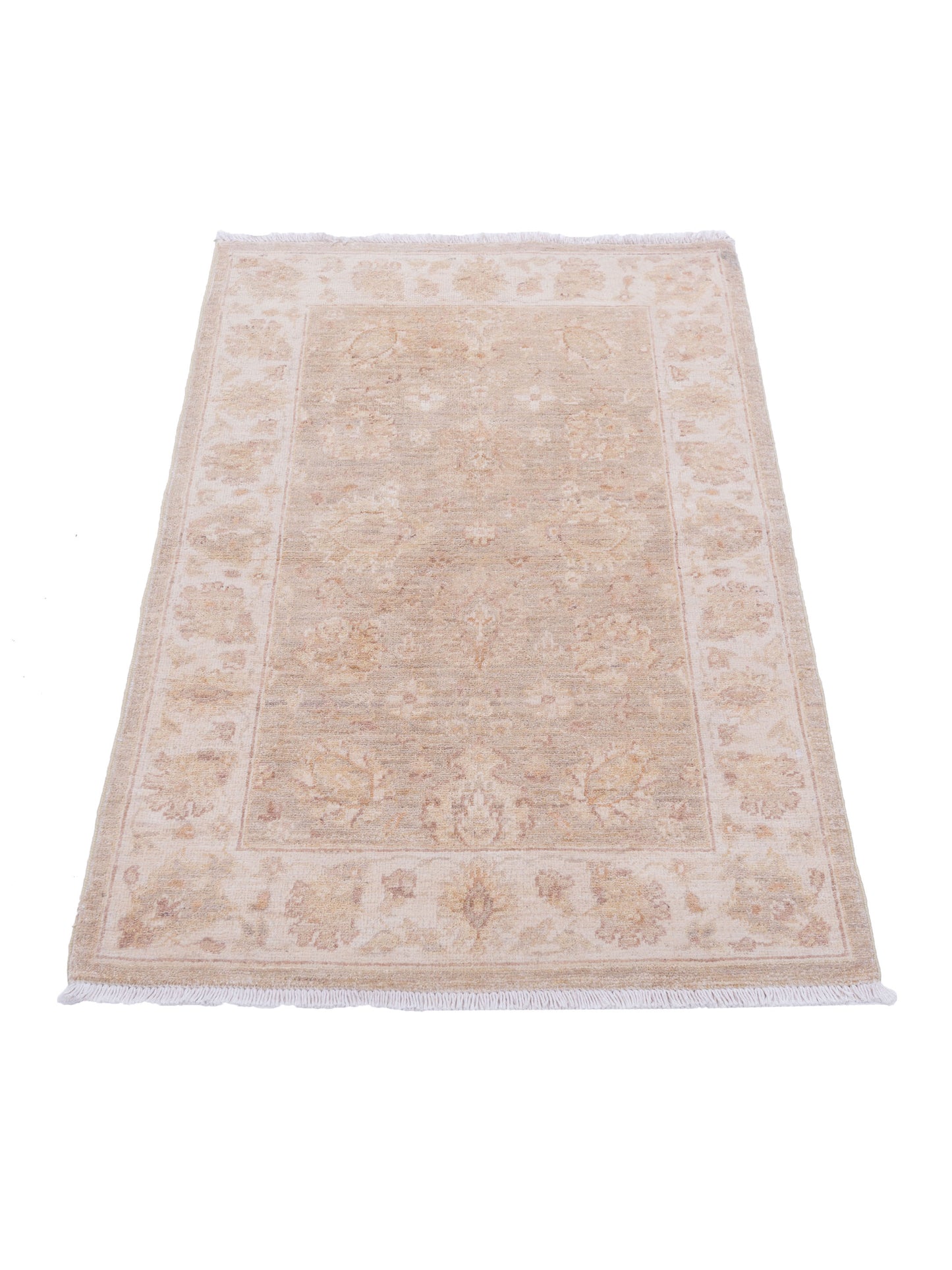Laila 112510 Light Brown Beige 2.8x3.11 Hand Knotted Rug