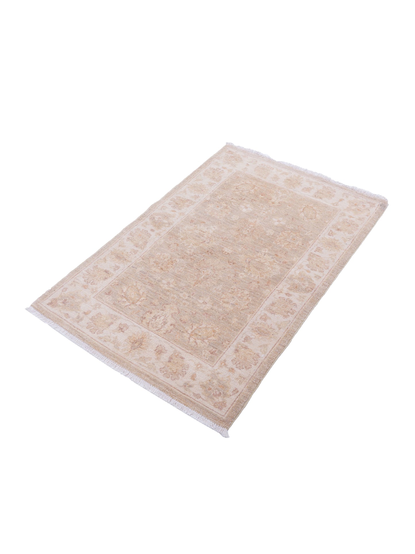 Laila 112510 Light Brown Beige 2.8x3.11 Hand Knotted Rug