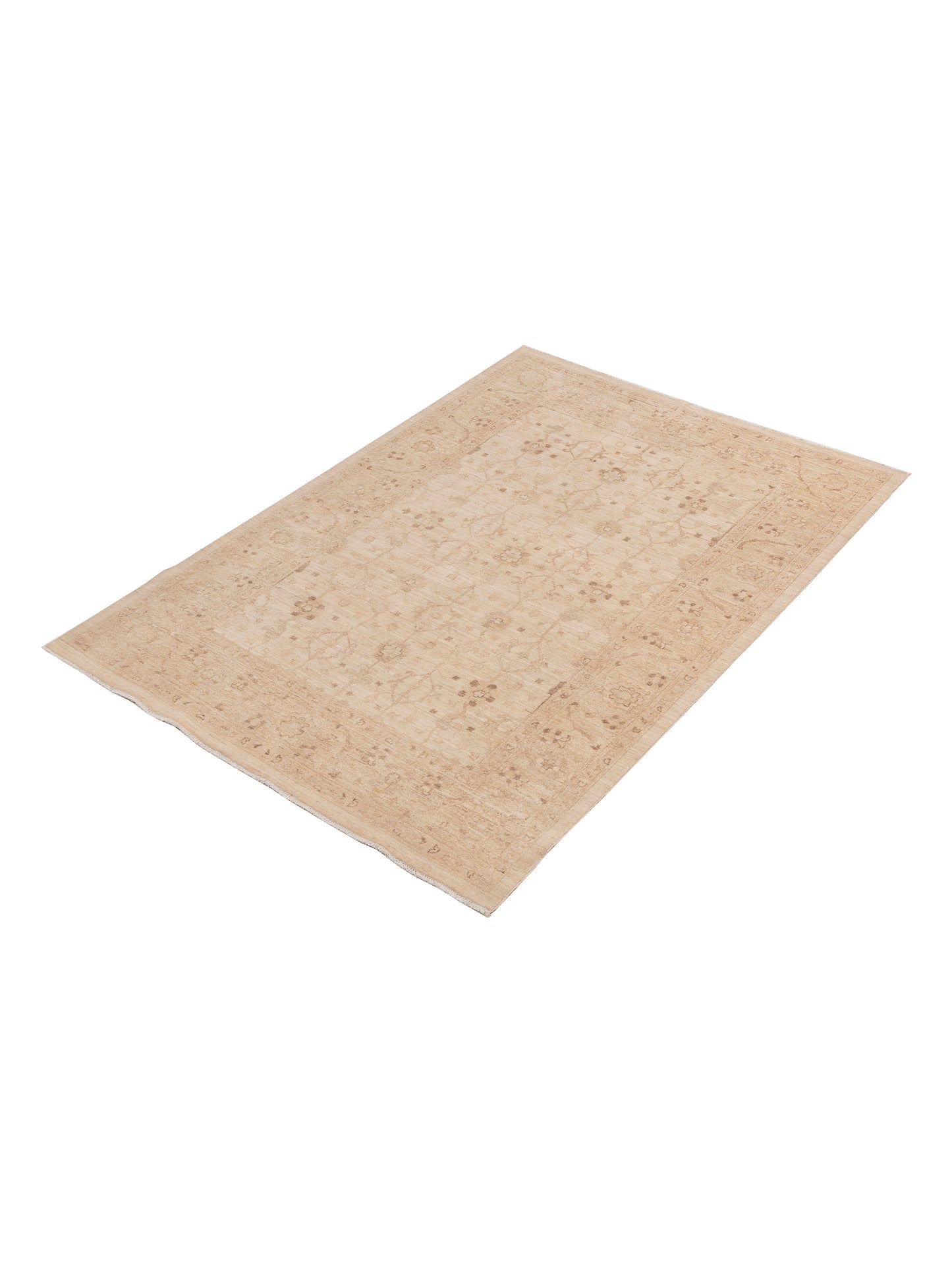 Laila 112522 Ivory Gold 5.6x7.9 Hand Knotted Rug