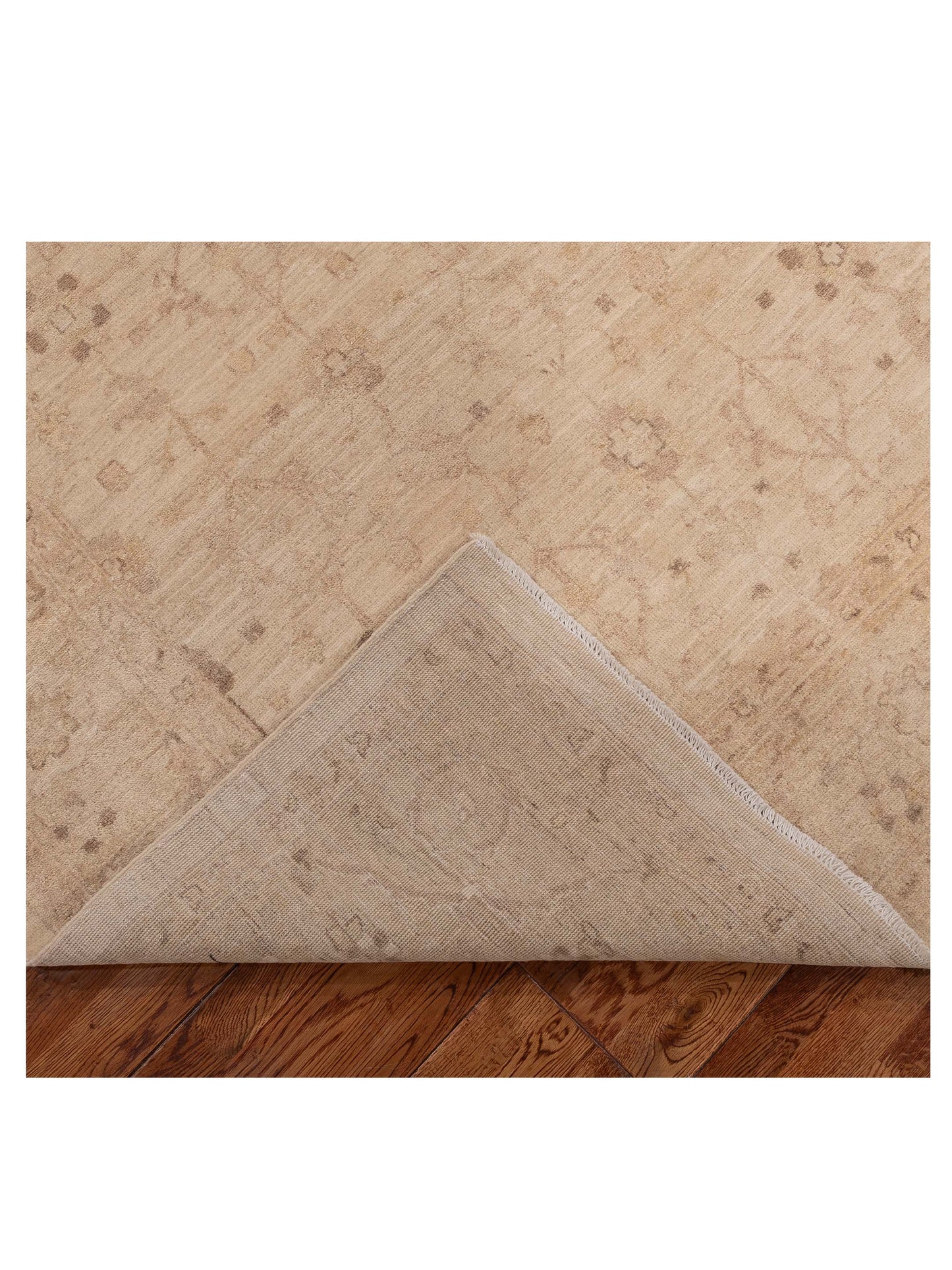 Laila 112522 Ivory Gold 5.6x7.9 Hand Knotted Rug